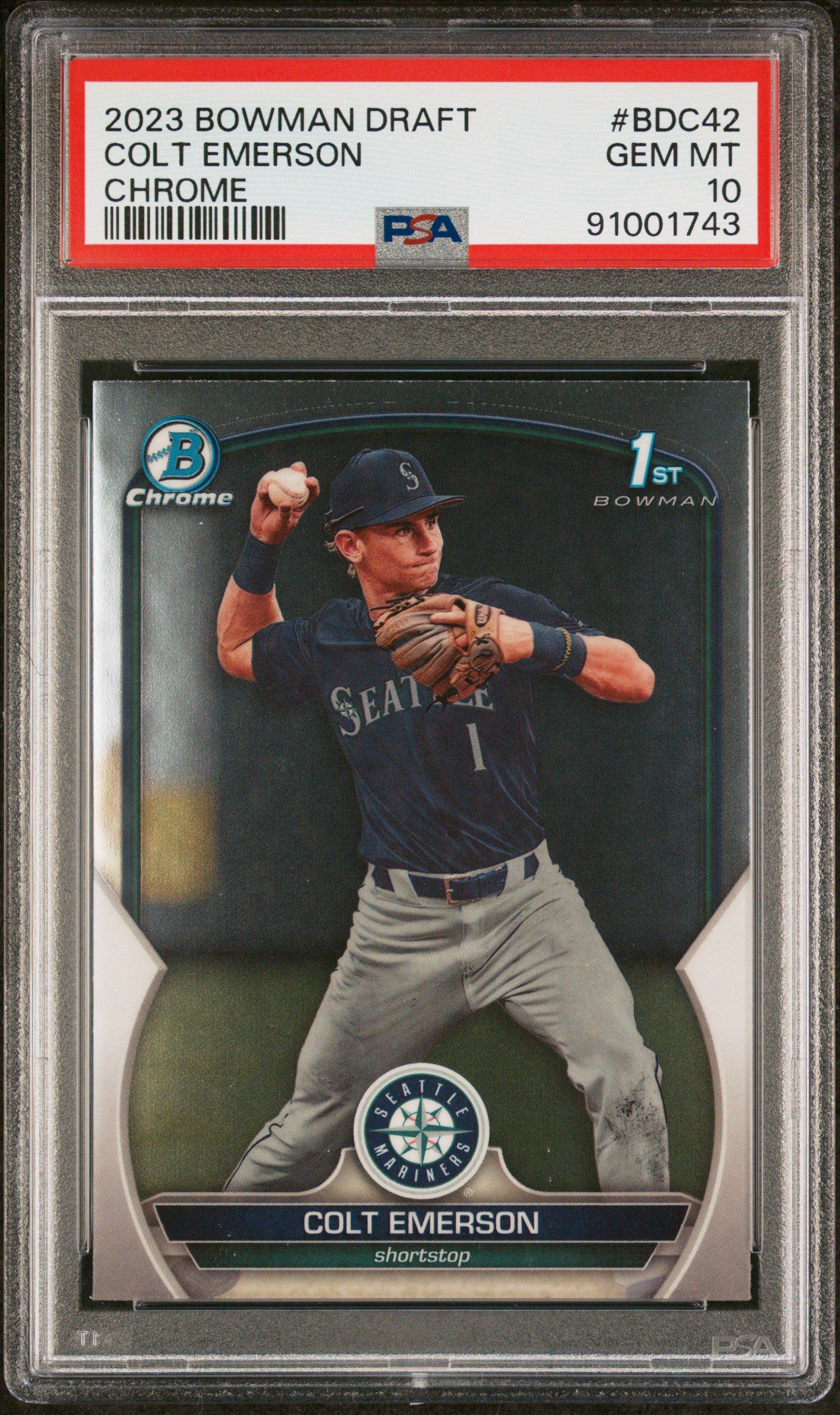 2023 Bowman Draft Chrome Colt Emerson #BDC42 PSA 10