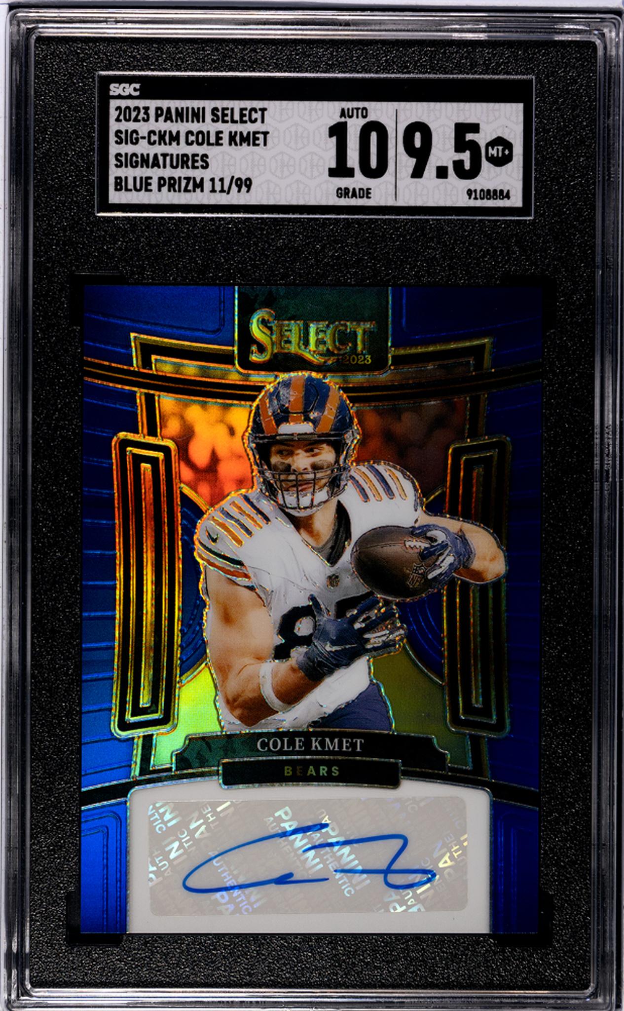 2023 Select #SIG-CKM Cole Kmet Signatures /99 SGC 9.5