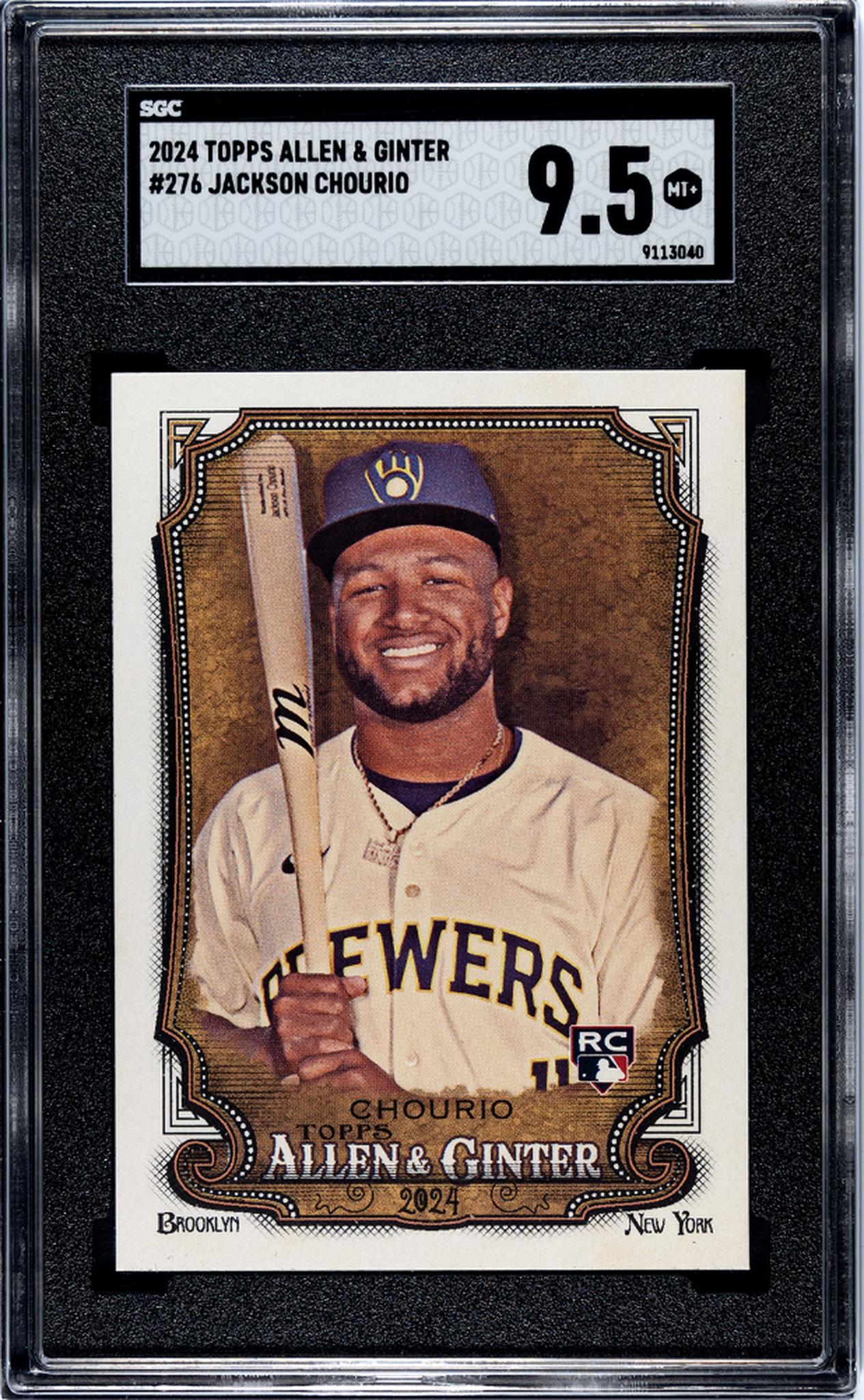2024 Topps Allen & Ginter Jackson Chourio #276 RC SGC 9.5