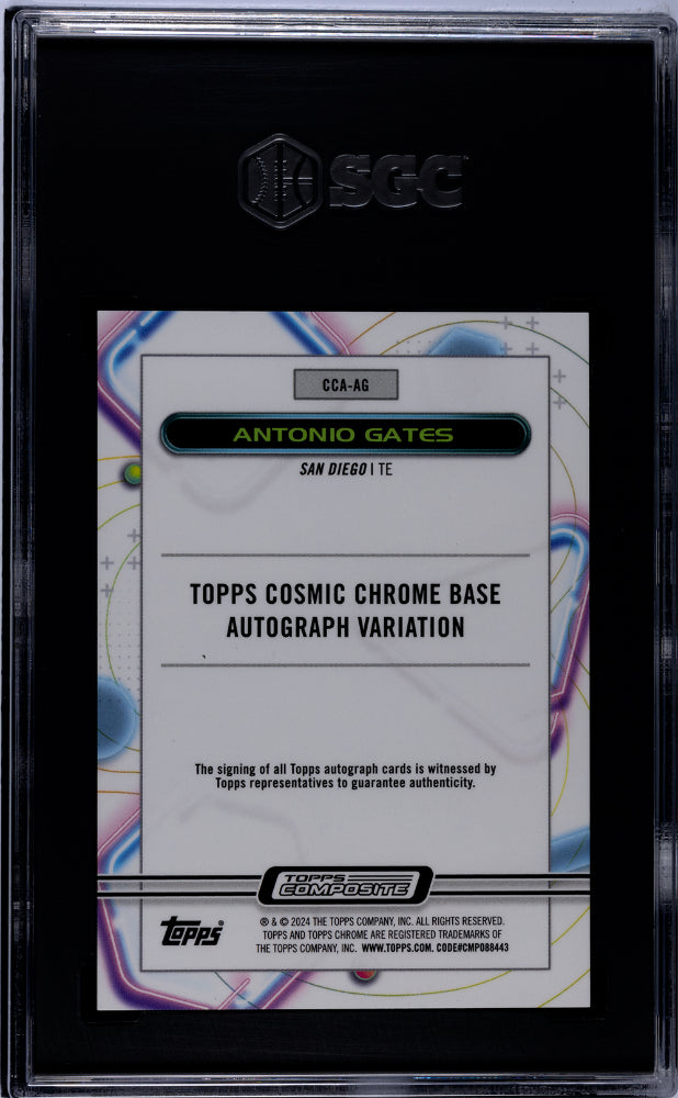 2023 Topps Composite Cosmic Chrome Antonio Gates #CCA-AG Auto SGC 9.5 Auto 10