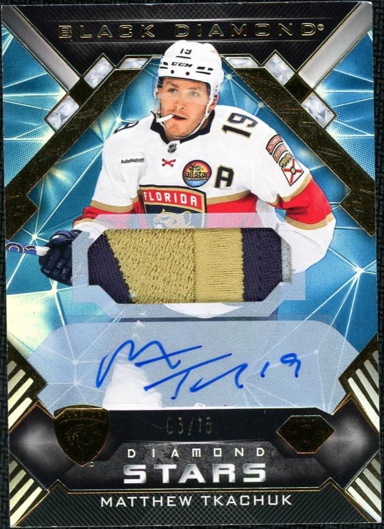 2022-23 Black Diamond Matthew Tkachuk Auto 03/15