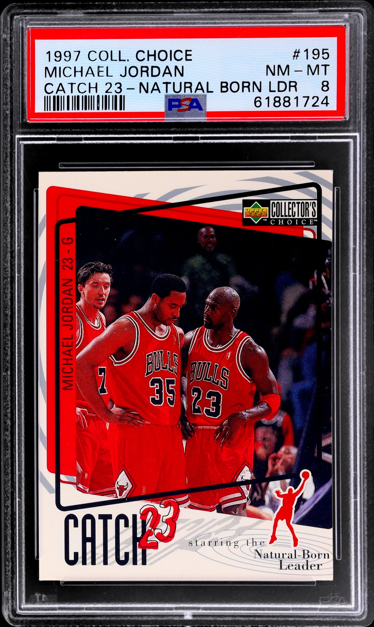 1997 Collector's Choice #195 Michael Jordan PSA 8