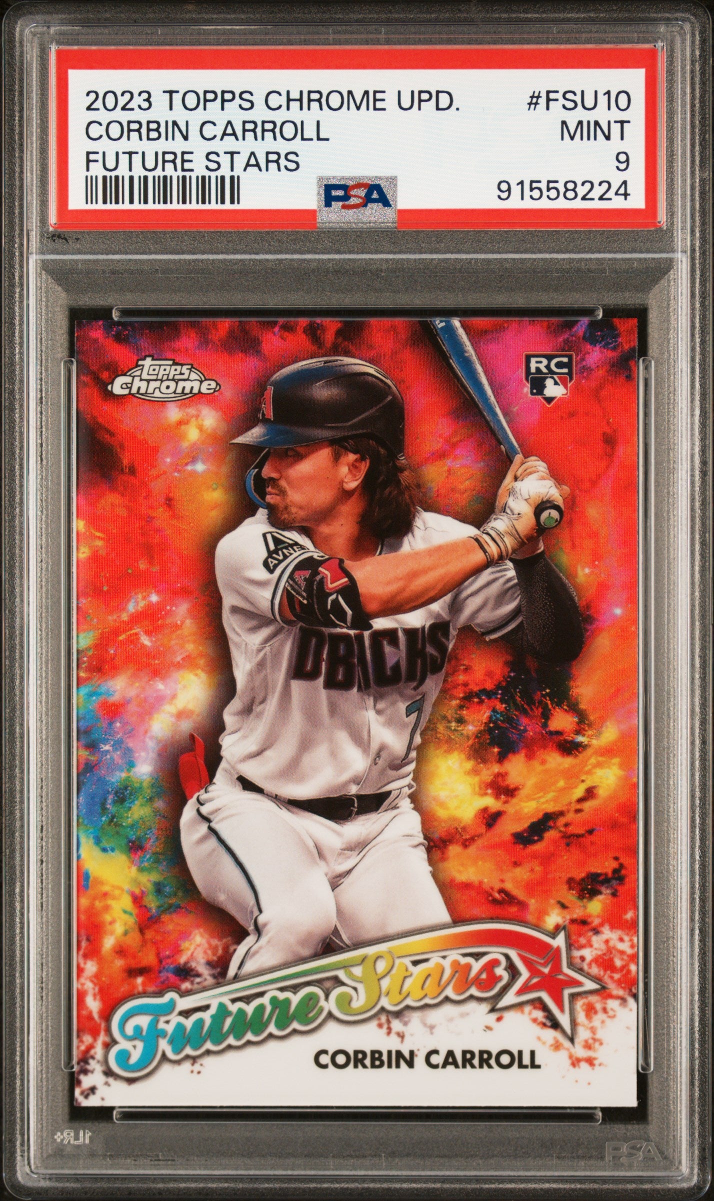 2023 Topps Chrome Future Stars Corbin Carroll #FSU10 RC PSA 9