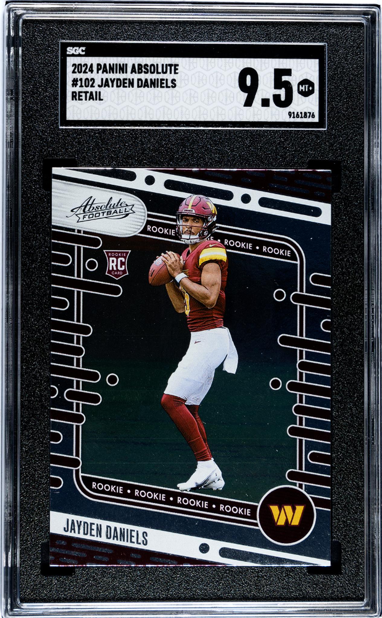 2024 Panini Absolute #102 Jayden Daniels Retail SGC 9.5