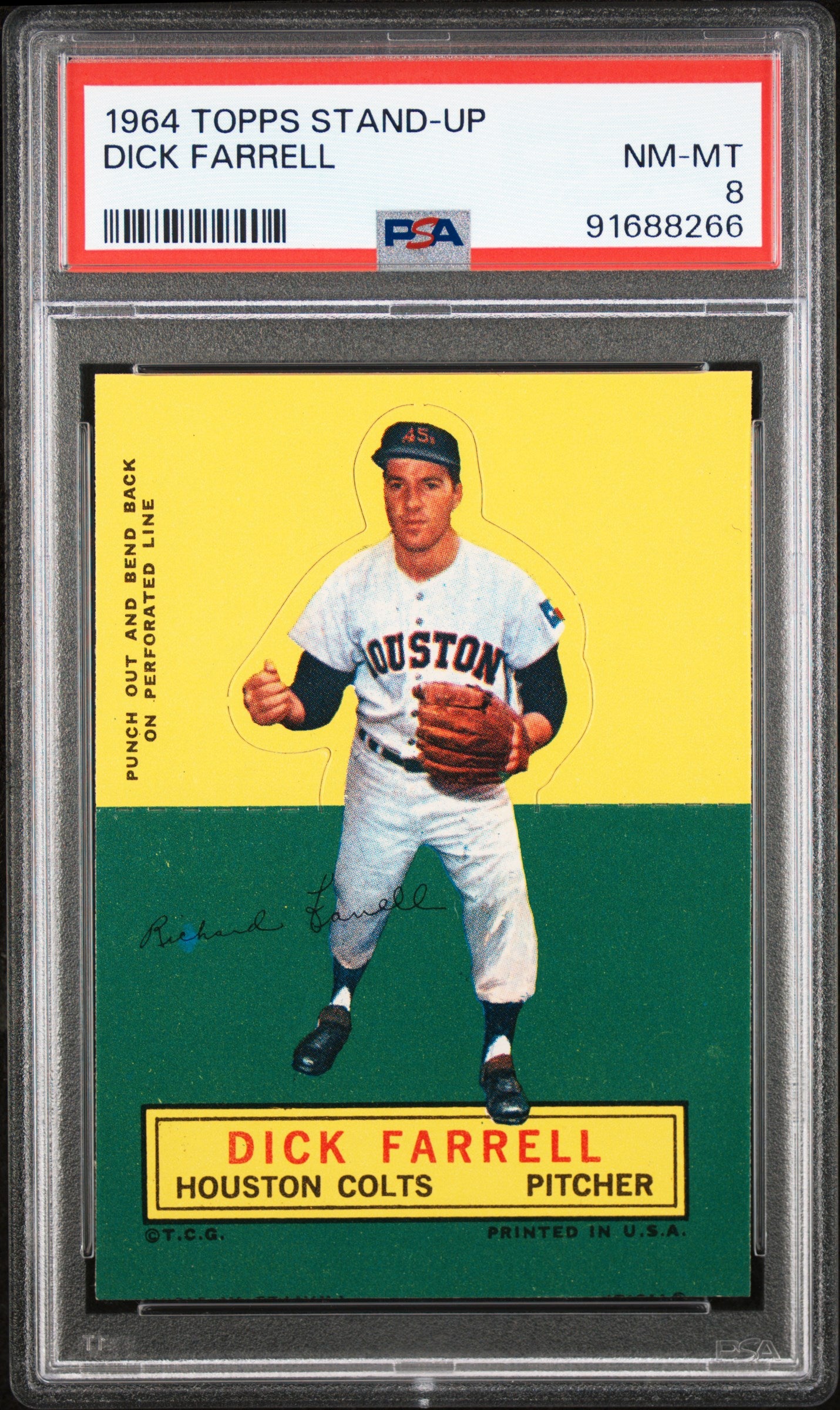 1964 Topps Stand-Ups #24 Dick Farrell PSA 8