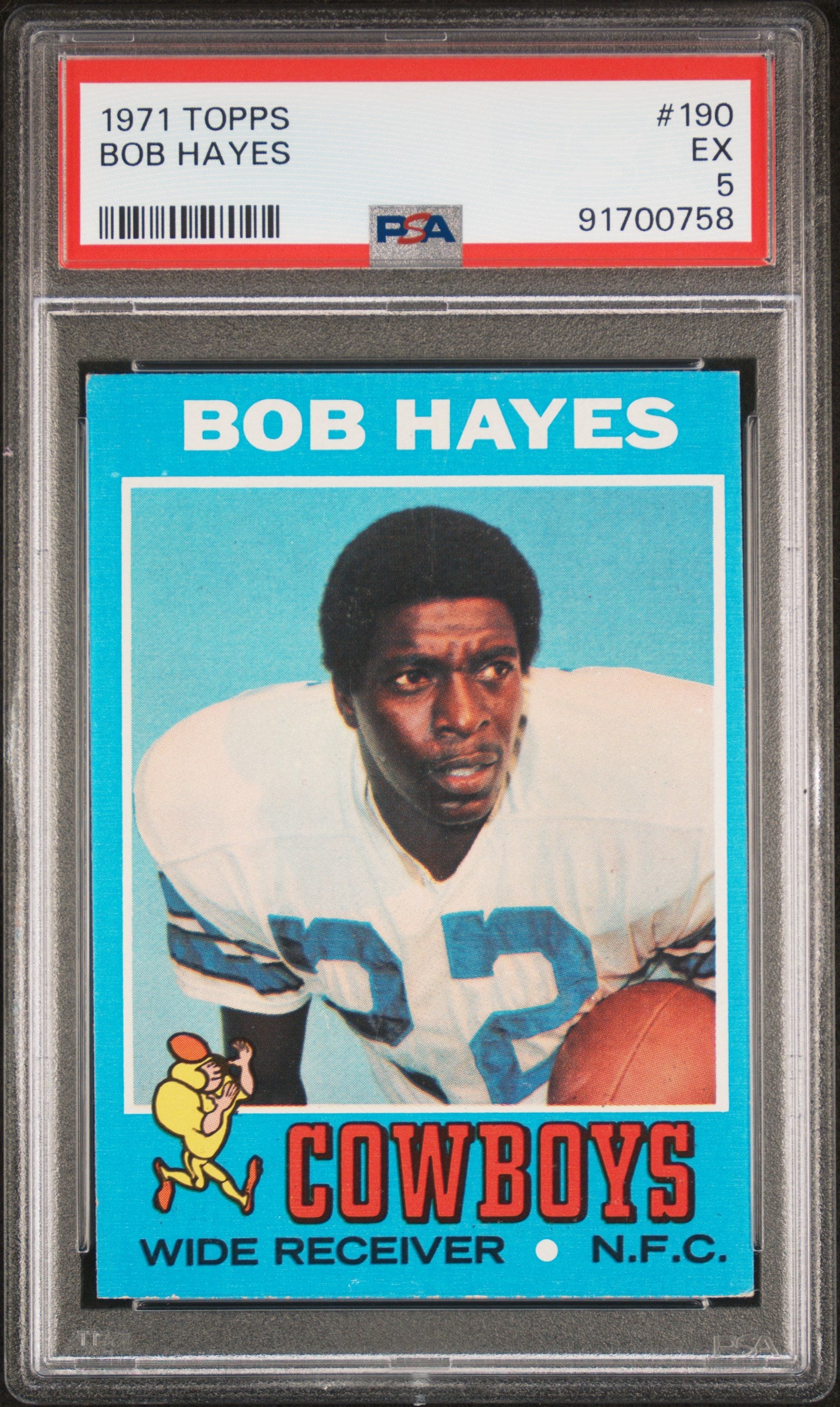1971 Topps Bob Hayes #190 PSA 5