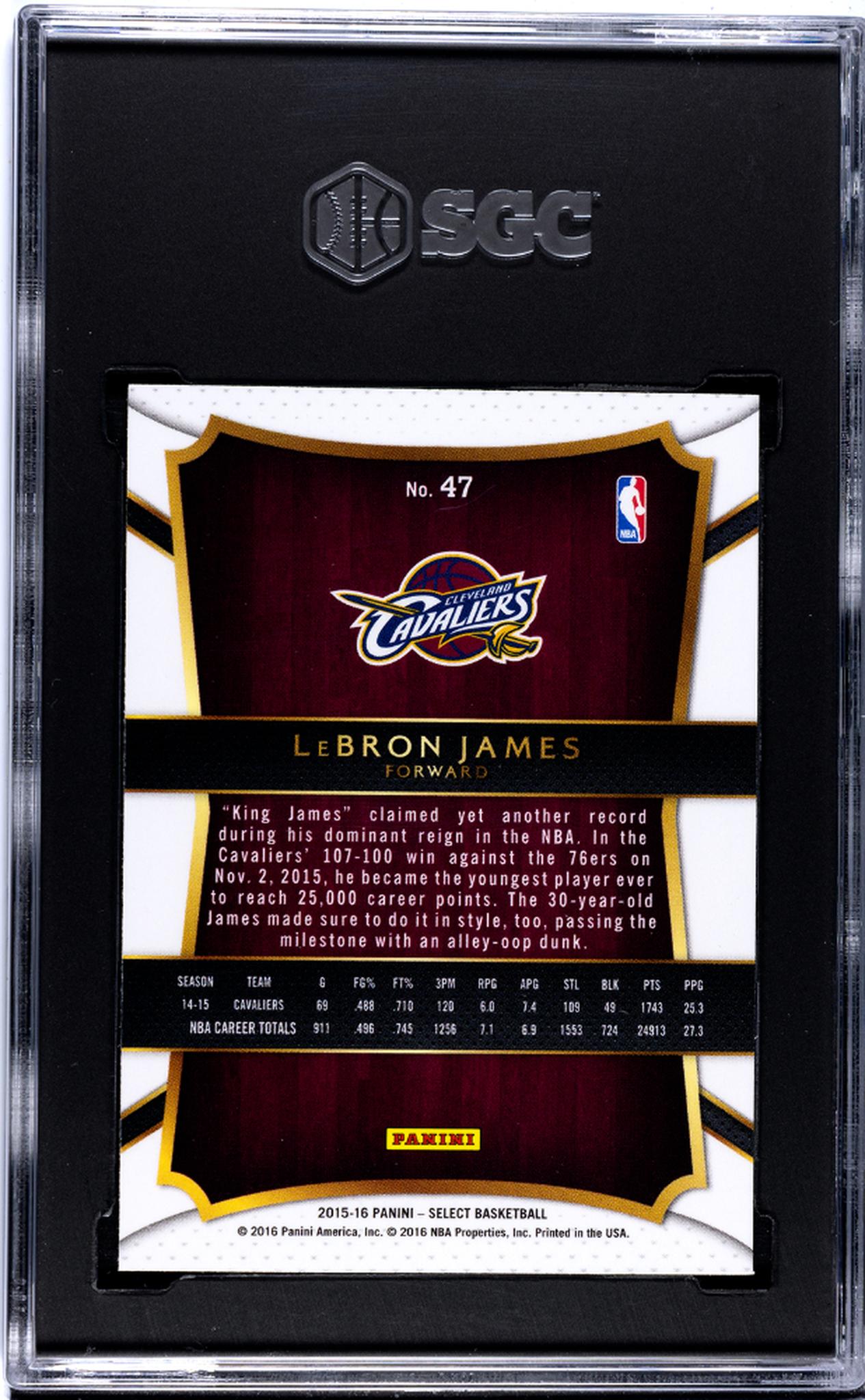 2015 Select #47 LEBRON JAMES SGC 8.5