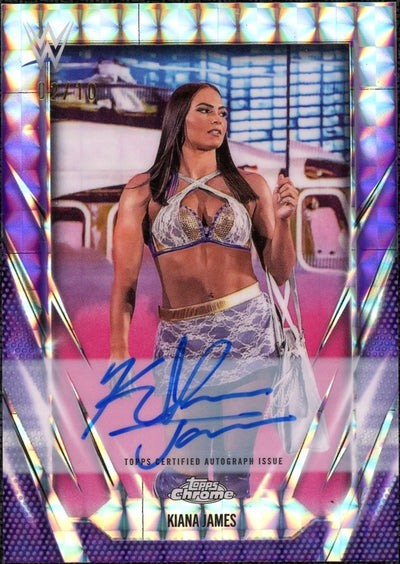 2026 Topps Chrome WWE Kiana James Auto #BCA-KIJ /10