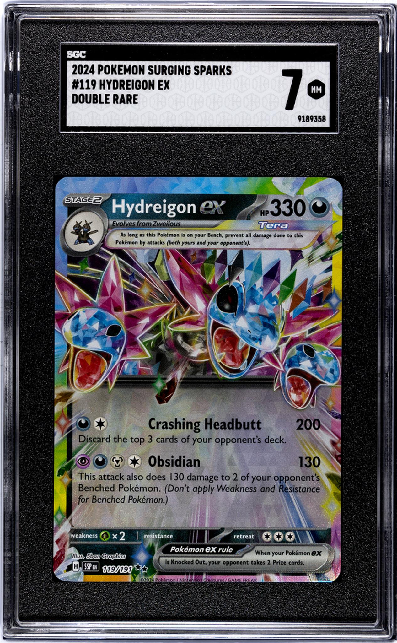 2024 Pokemon Surging Sparks #119 Hydreigon Ex SGC 7