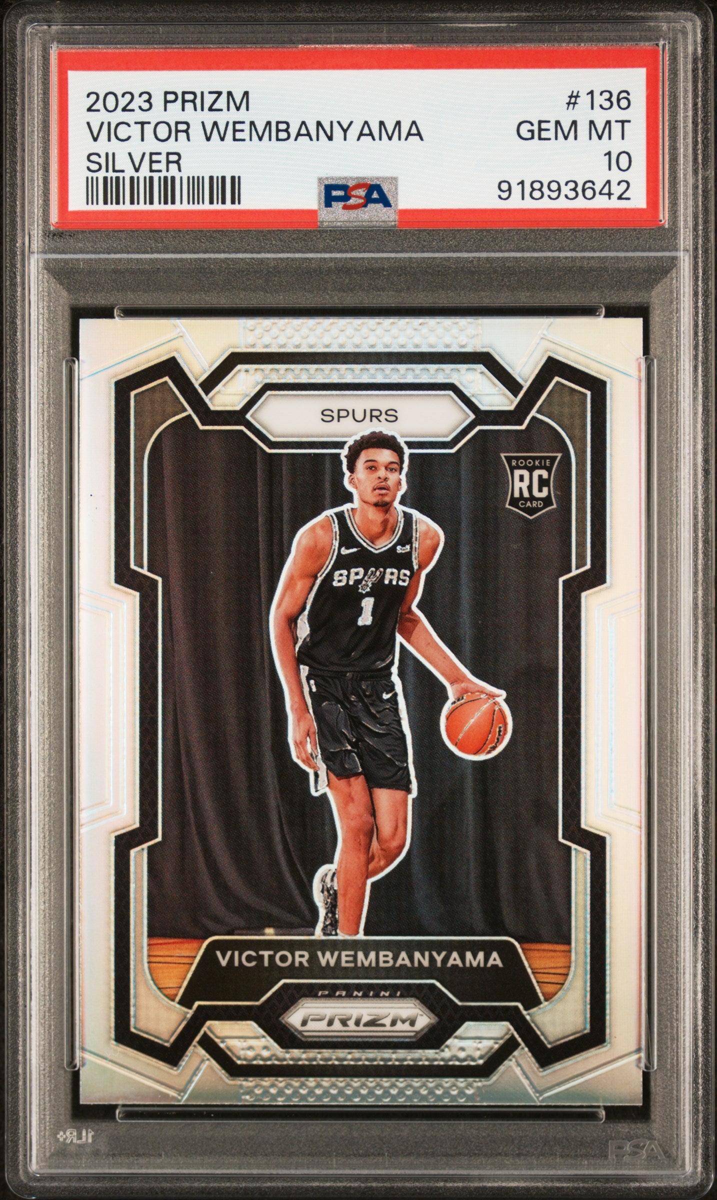 2023 Panini Prizm Silver Prizm Victor Wembanyama #136 PSA 10