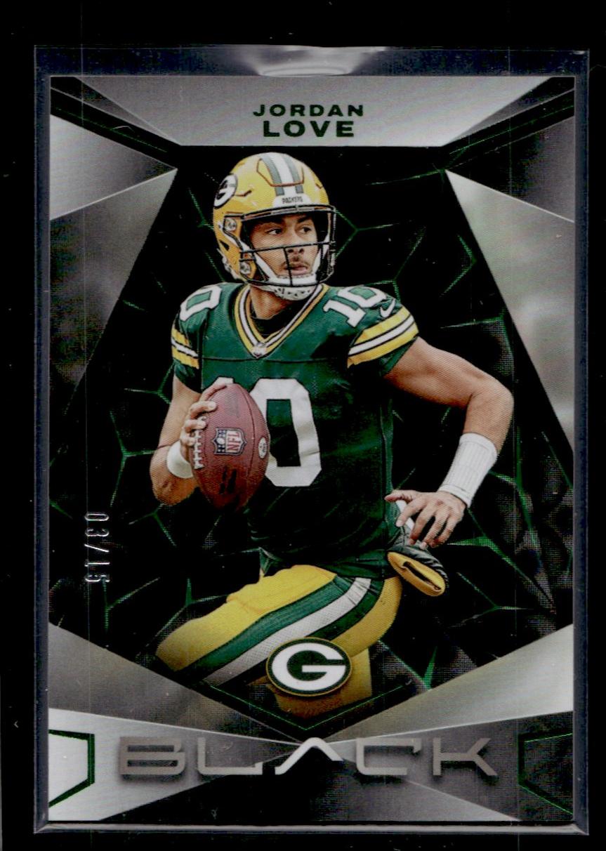 2024 Panini Black 38 Jordan Love /10 Packers