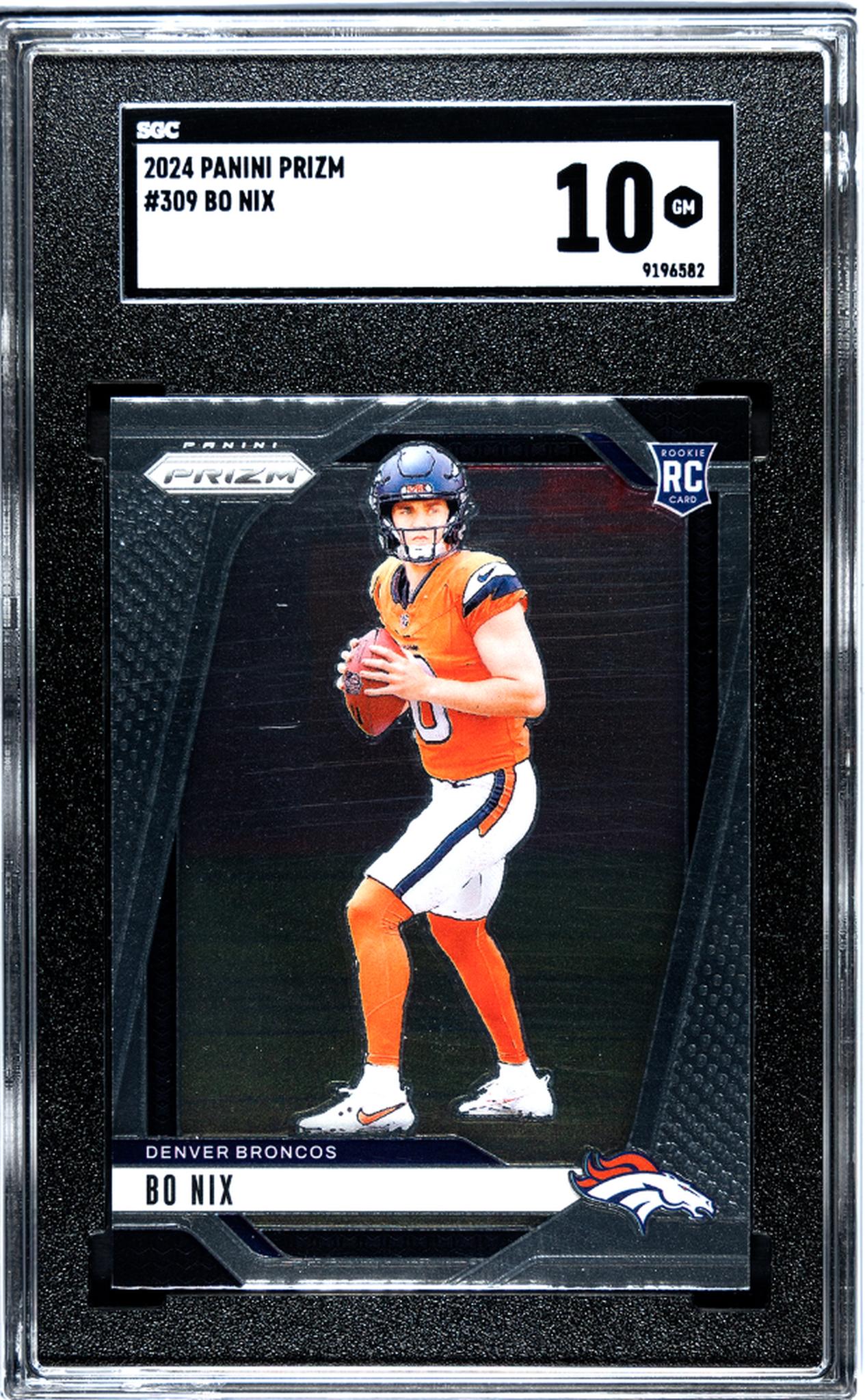2024 Panini Prizm #309 Bo Nix SGC 10