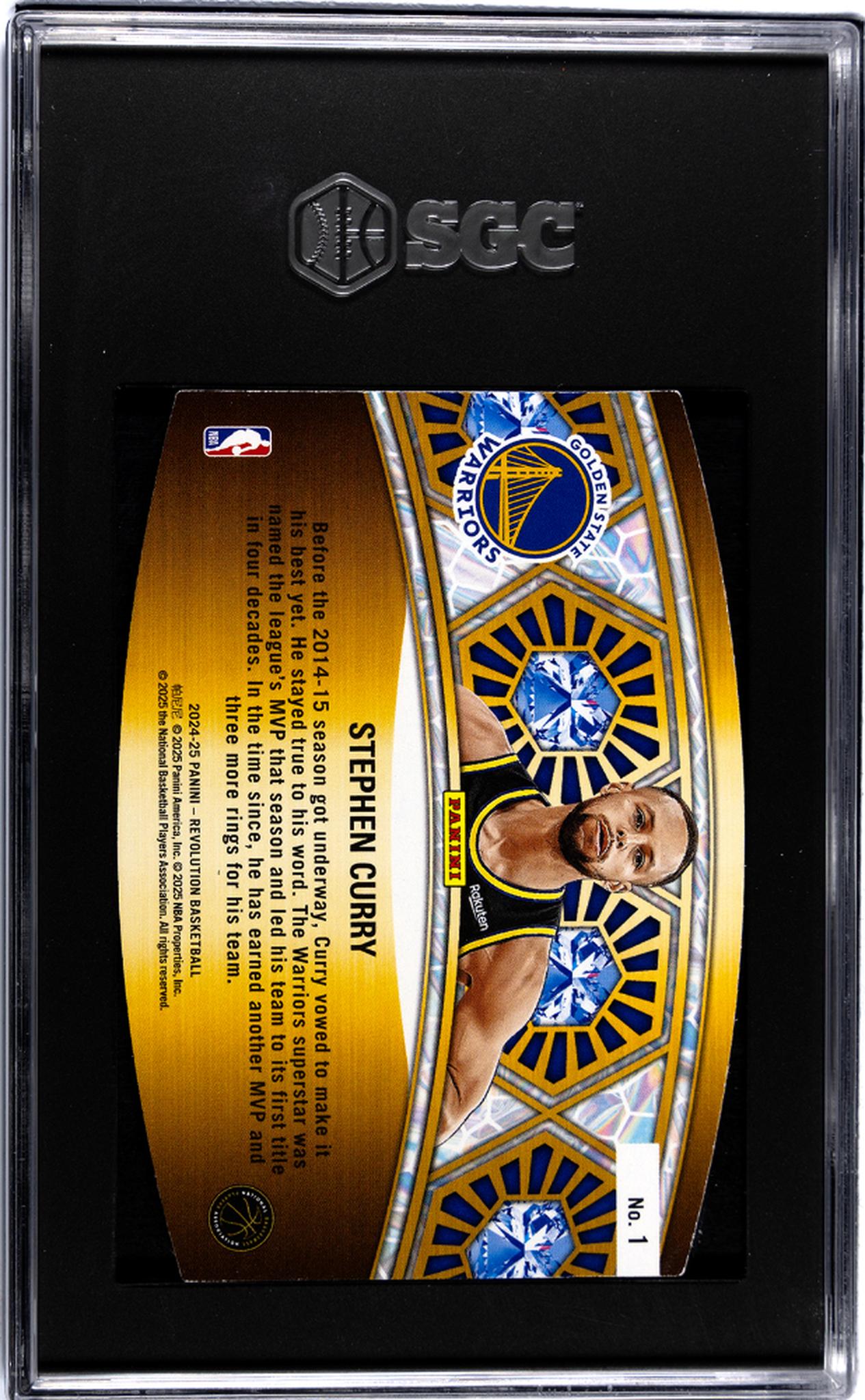 2024-25 Panini Revolution #1 Stephen Curry Ring Bearers SGC 9