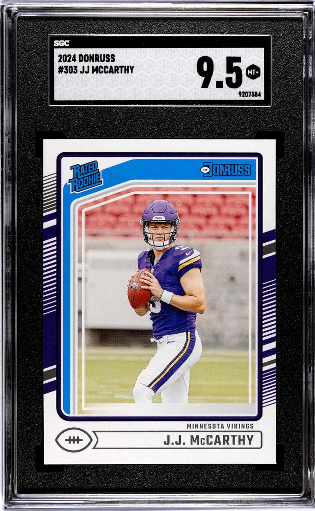 2024 Donruss #303 Jj Mccarthy SGC 9.5
