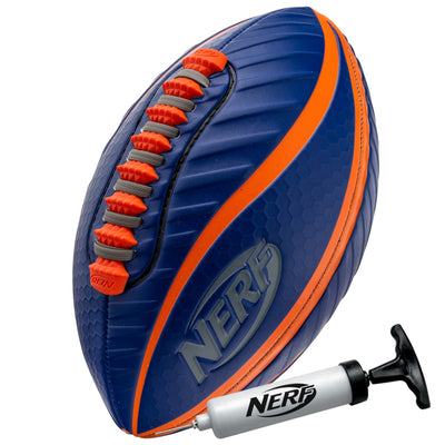 Franklin Sports Nerf Spiral Grip Mini Football & Pump