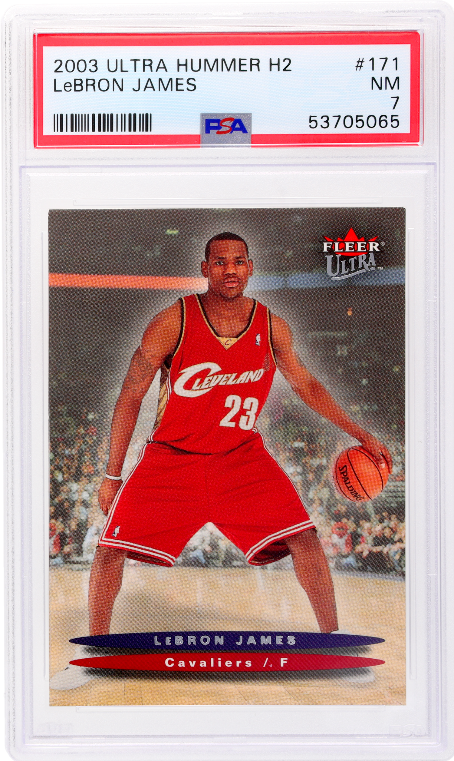 2004 Fleer Ultra Hummer H2 LeBron James #171 PSA 7