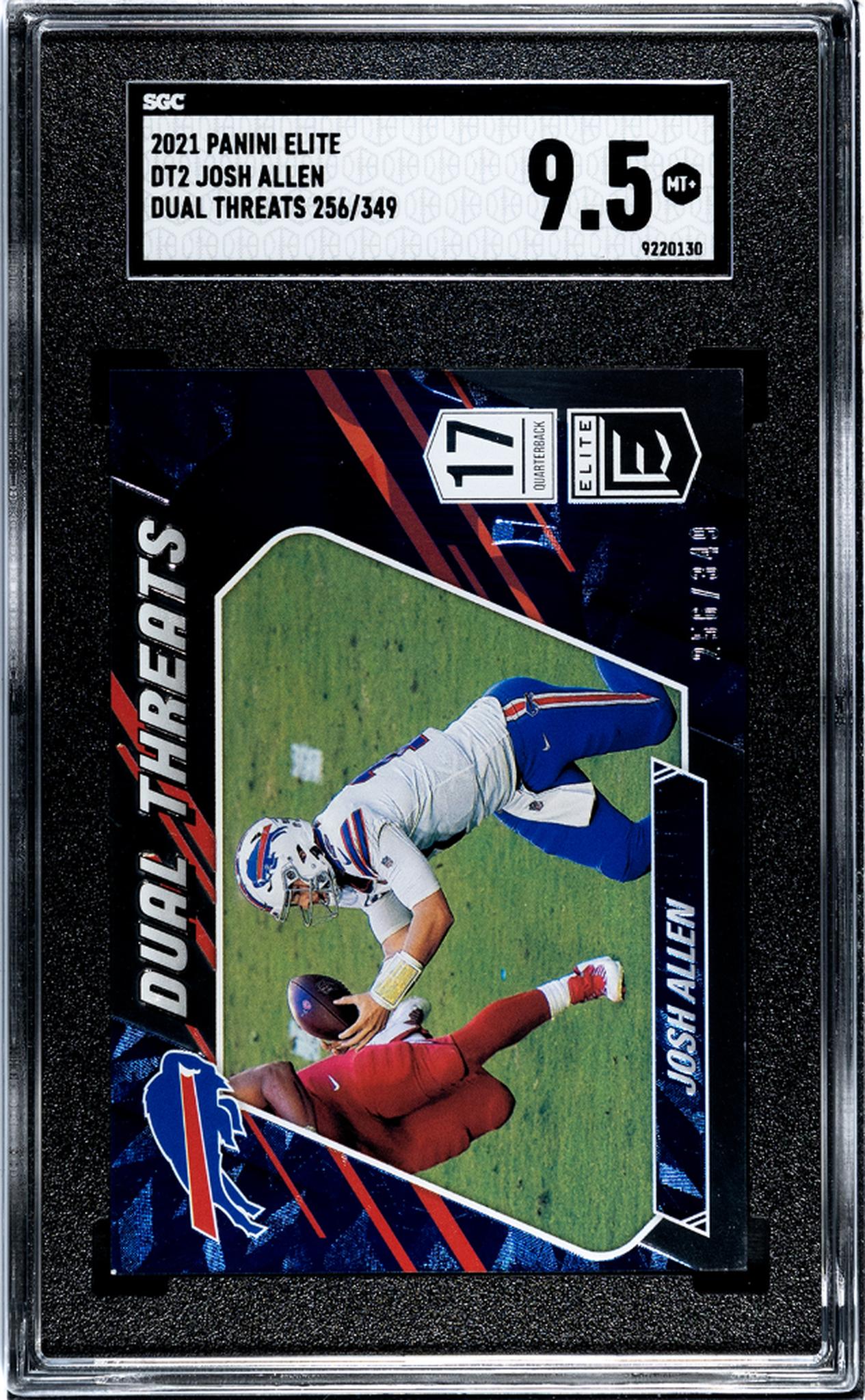 2021 Donruss Elite #DT2 Josh Allen Dual Threats /349 SGC 9.5