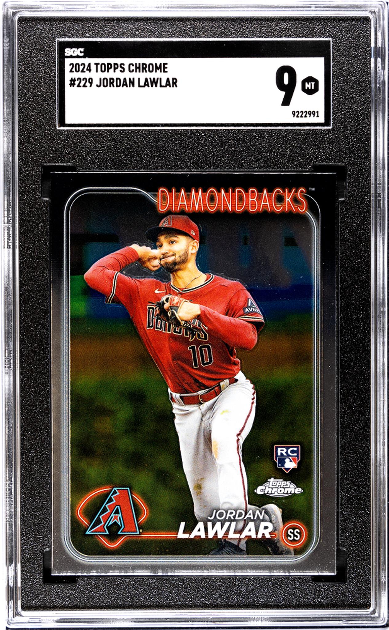 2024 Topps Chrome Jordan Lawlar #229 RC SGC 9