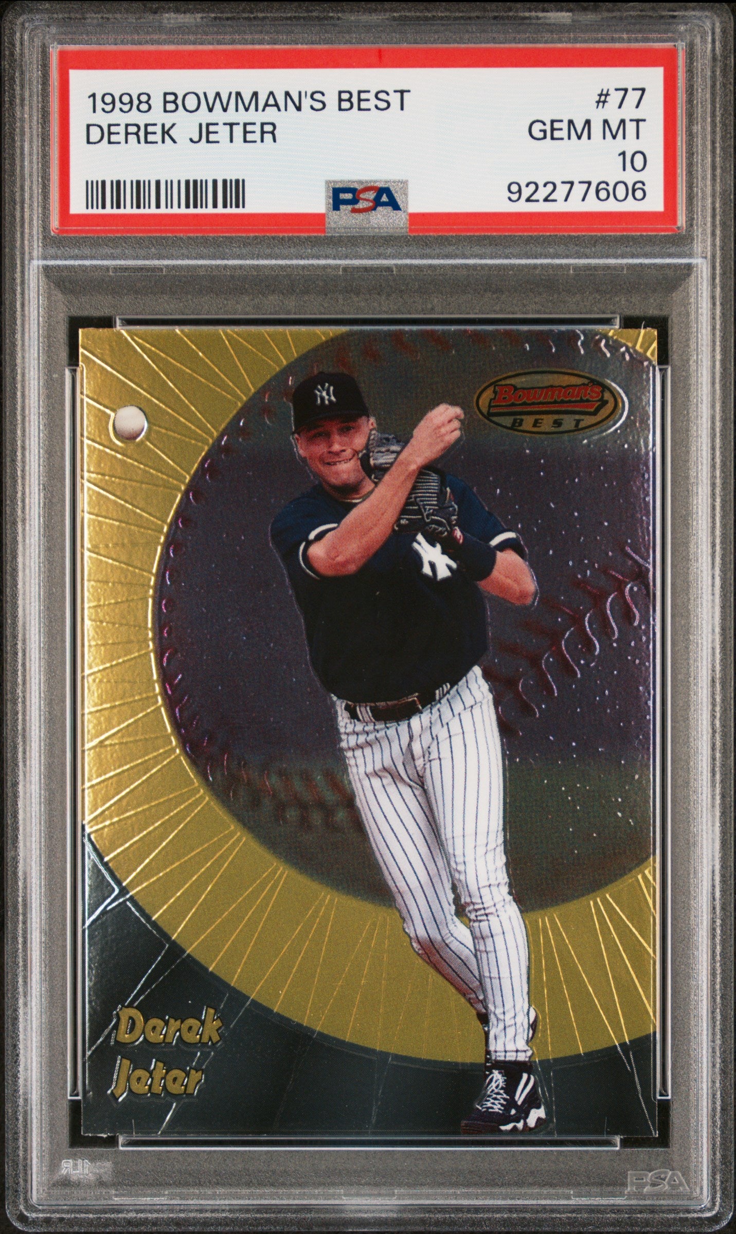 1998 Bowman Bowman's Best Derek Jeter #77 PSA 10