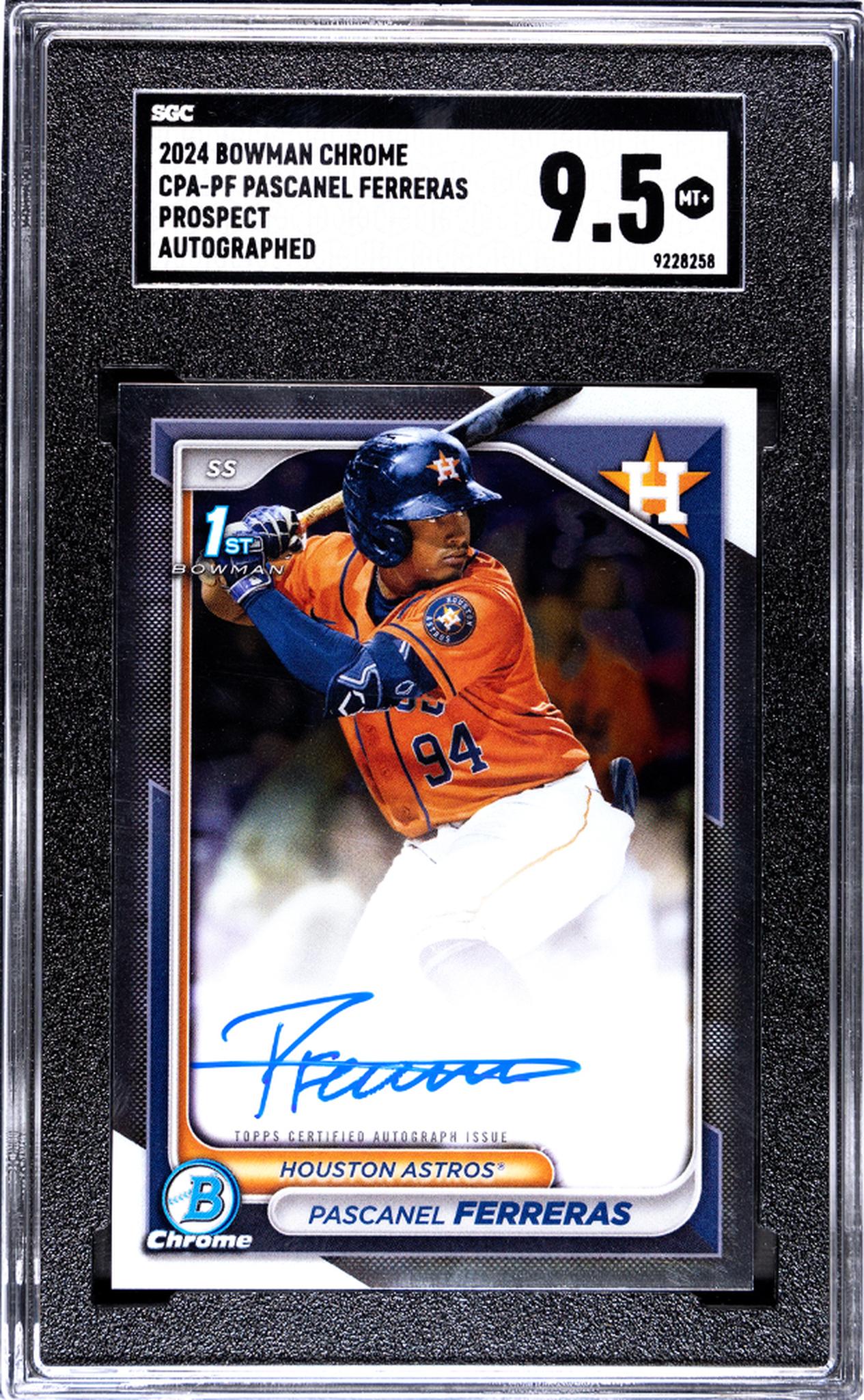 2024 Bowman Chrome Pascal Ferreras #CPA-PF Auto SGC 9.5
