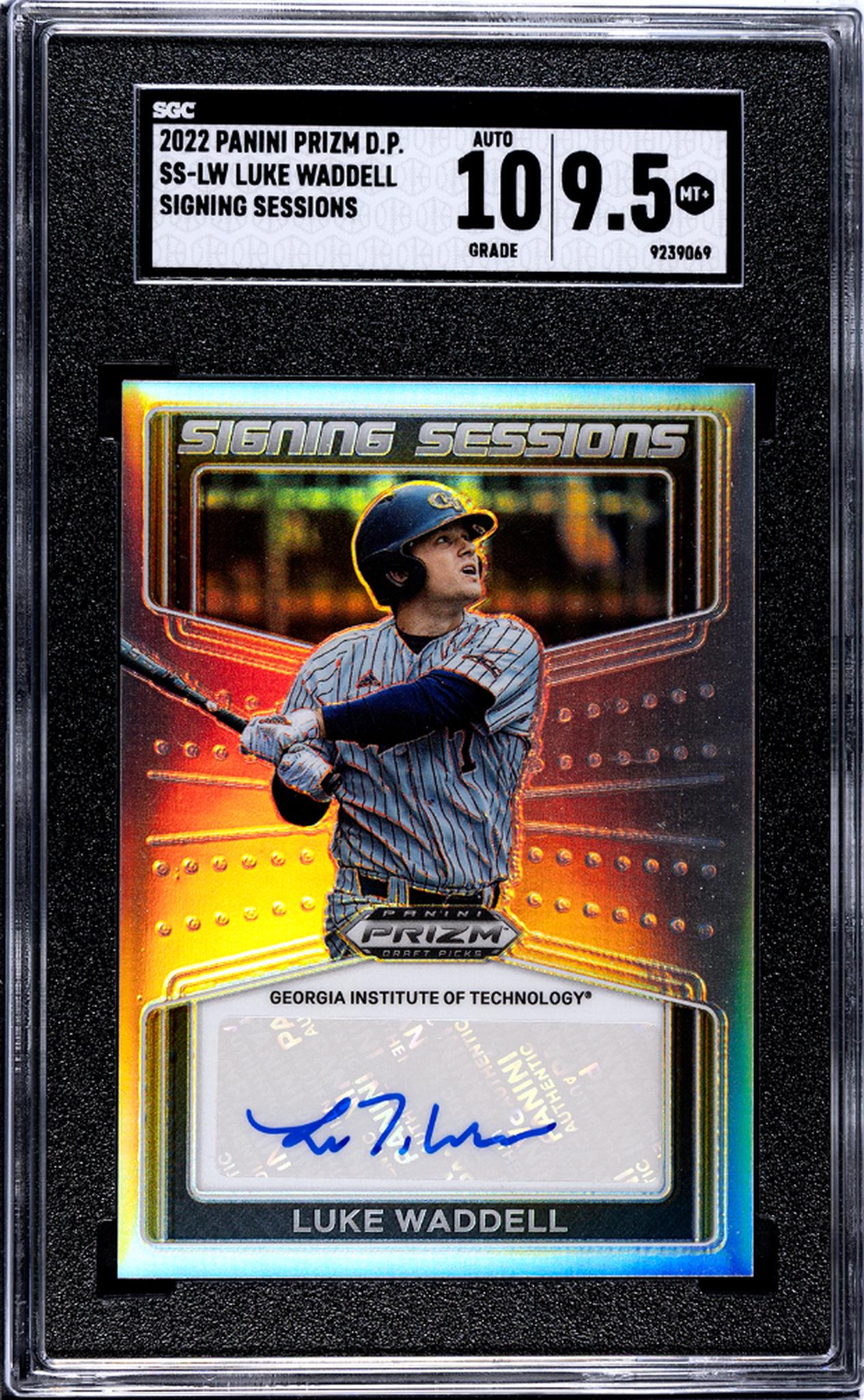 2022 Prizm #SS-LW Luke Waddell Signing Sessions SGC 9.5