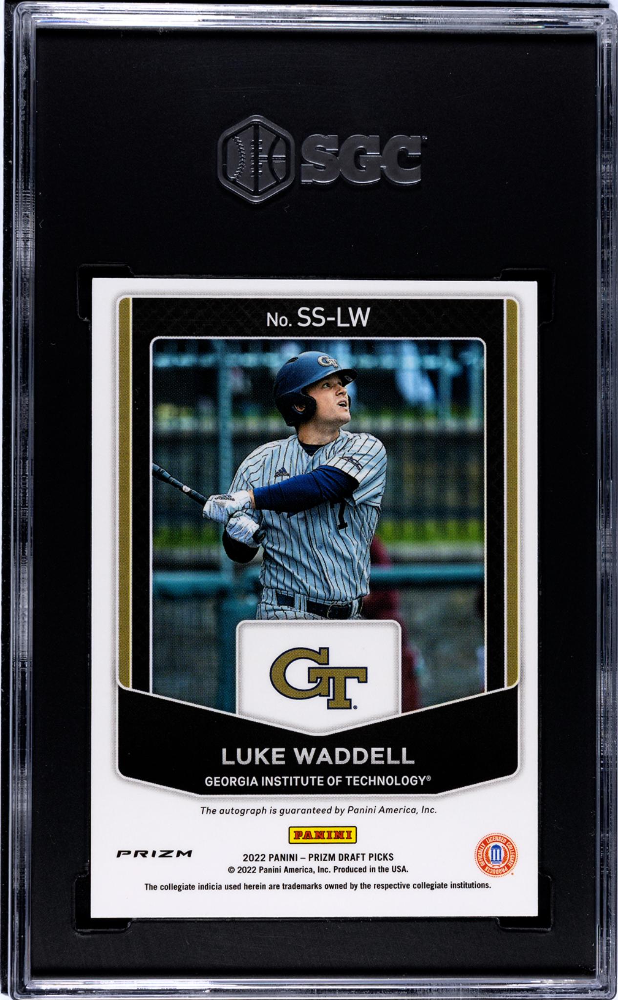 2022 Prizm #SS-LW Luke Waddell Signing Sessions SGC 9.5