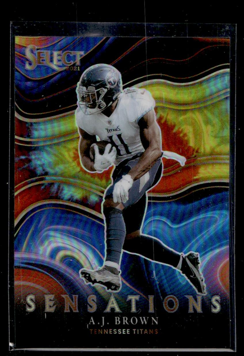 2021 Panini Select SEN-11 A.J. Brown Sensations Prizm /25 Tennessee Titans