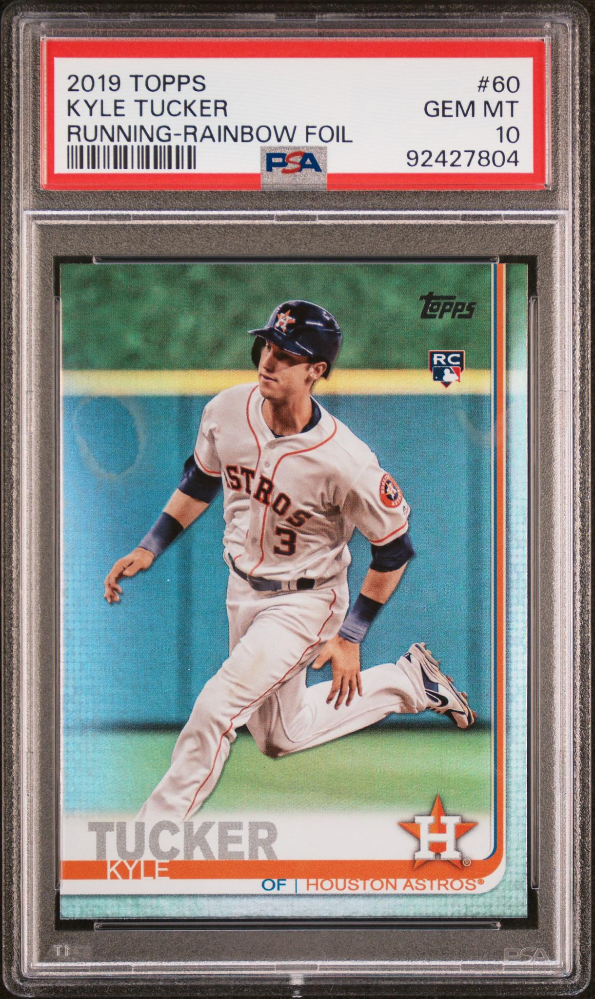 2019 Topps #60 Kyle Tucker Rainbow Foil PSA 10