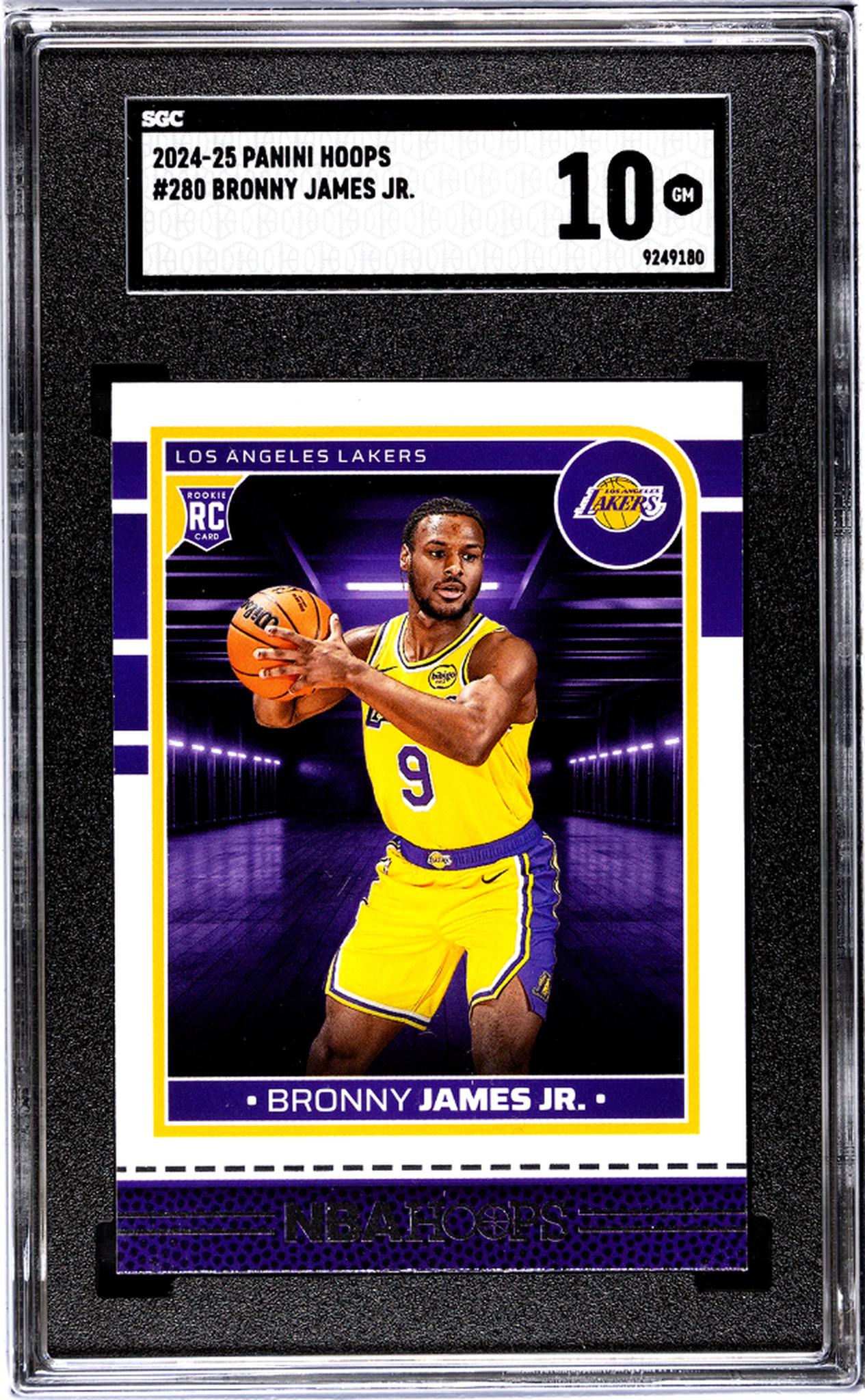2024-25 Panini Hoops #280 Bronny James Jr. SGC 10
