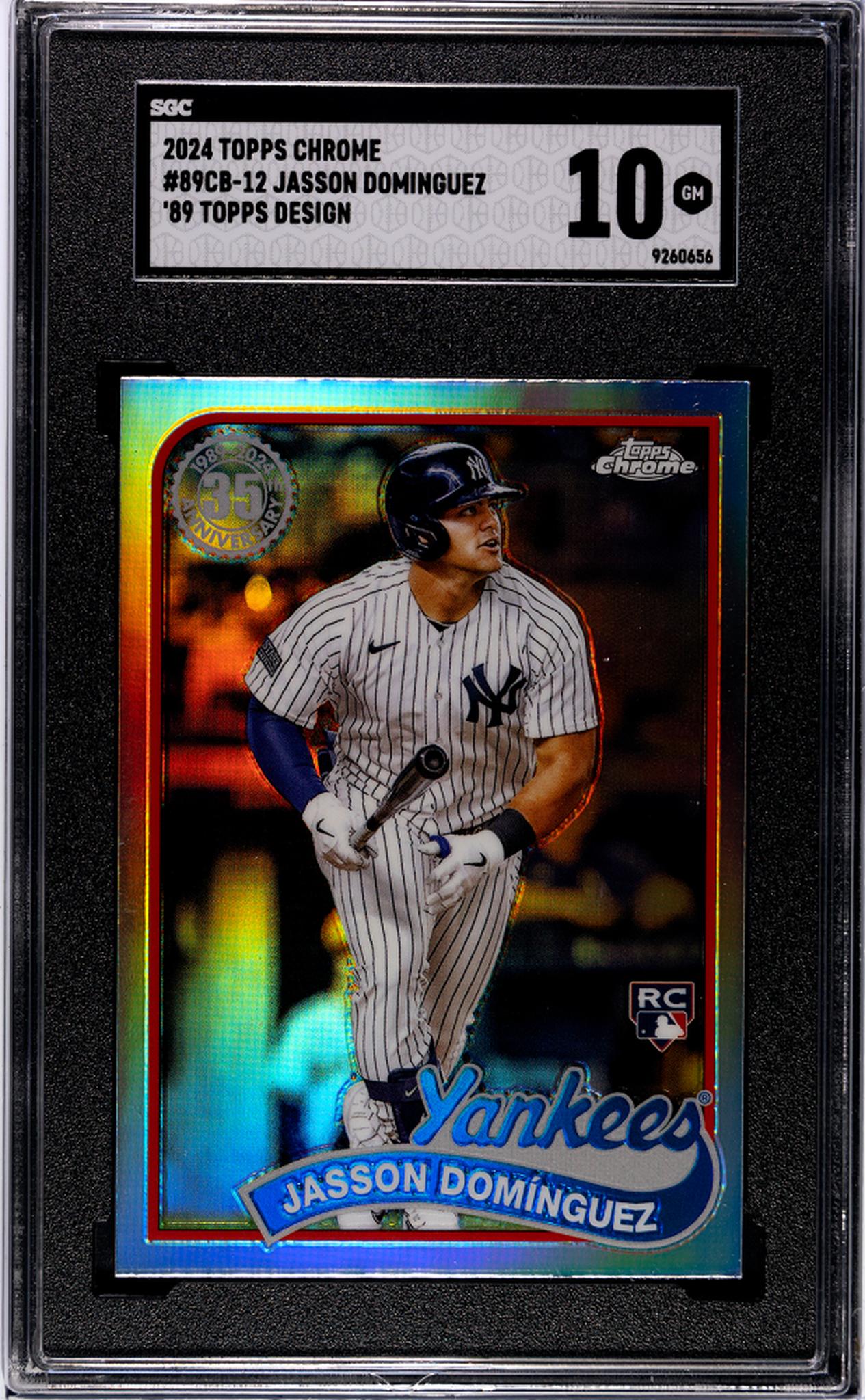 2024 Topps Chrome #89CB-12 Jasson Dominguez 89 Topps Design SGC 10