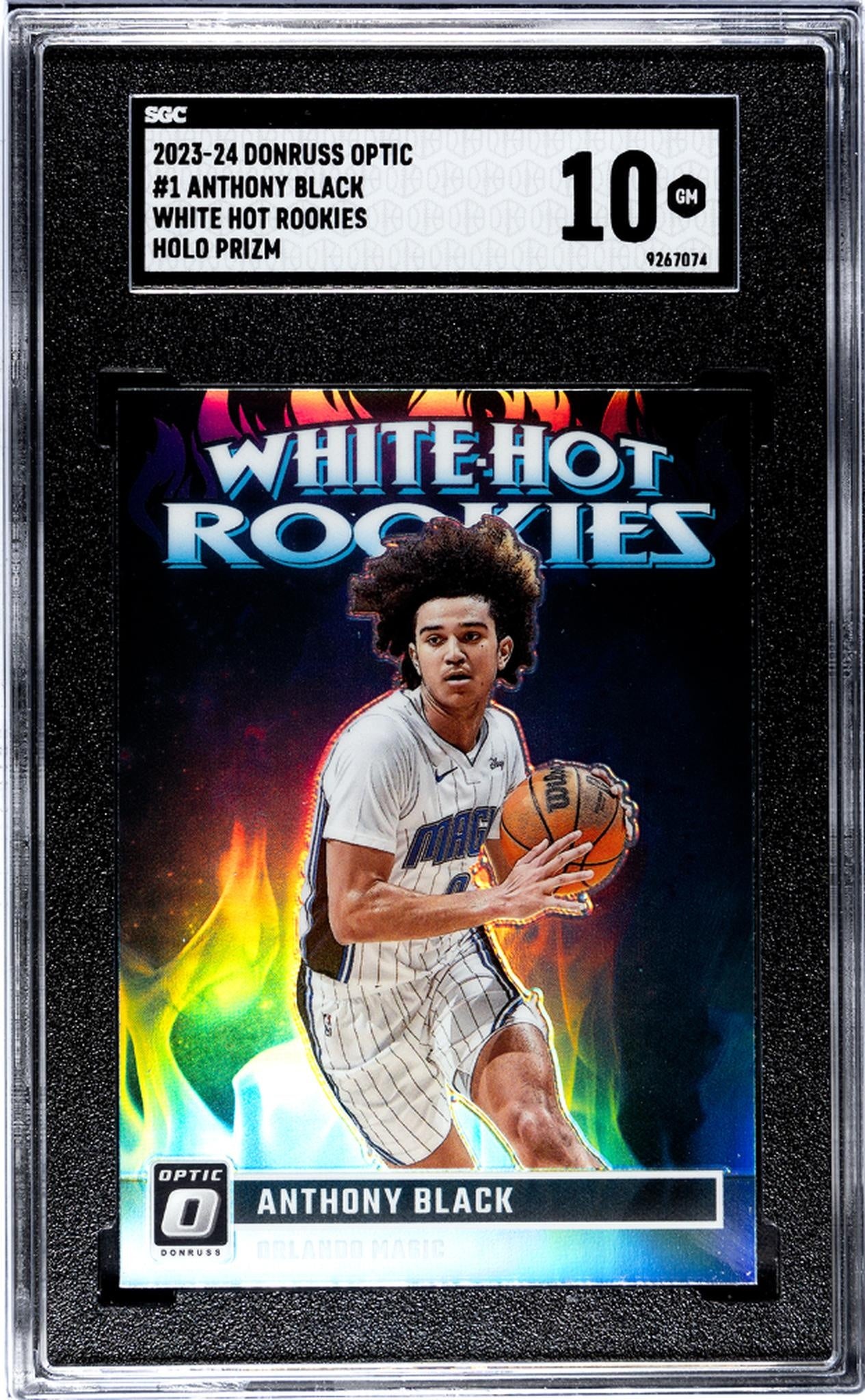 2023 Donruss Optic #1 Anthony Black White Hot Rookies SGC 10