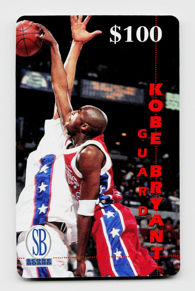 1996 Score Board Phone Cards #9 Kobe Bryant $100 Frontier Rookie RC