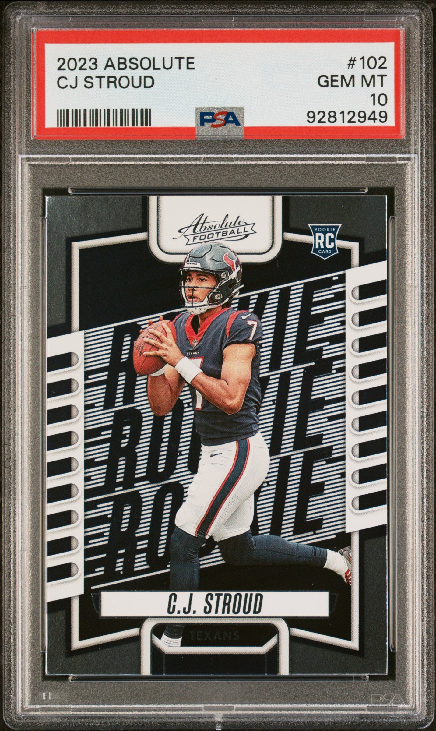 2023 Panini Absolute C.J. Stroud #102 RC PSA 10