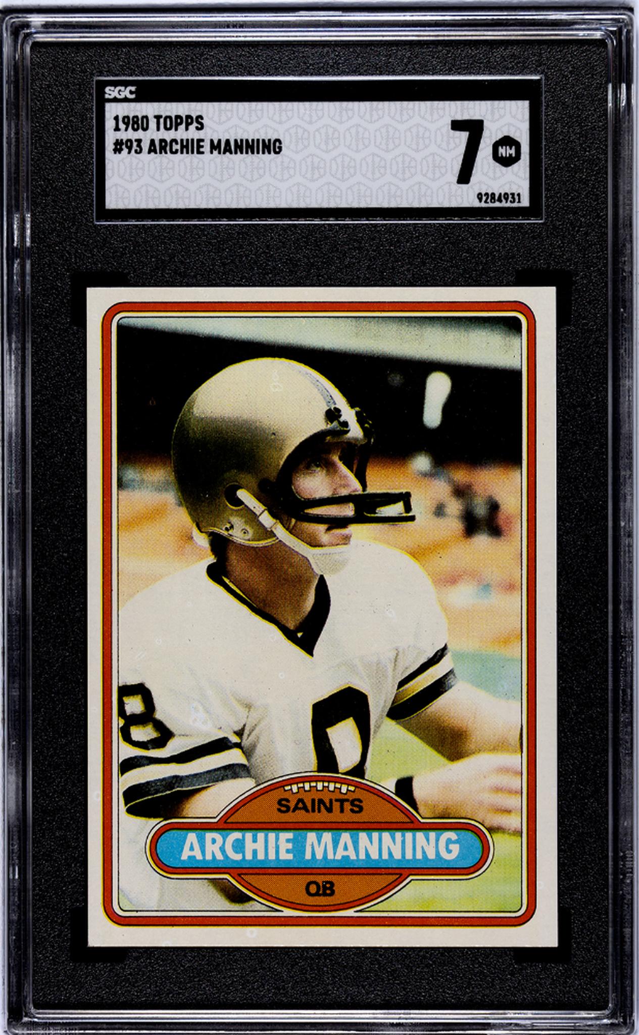 1980 Topps #93 Archie Manning SGC 7