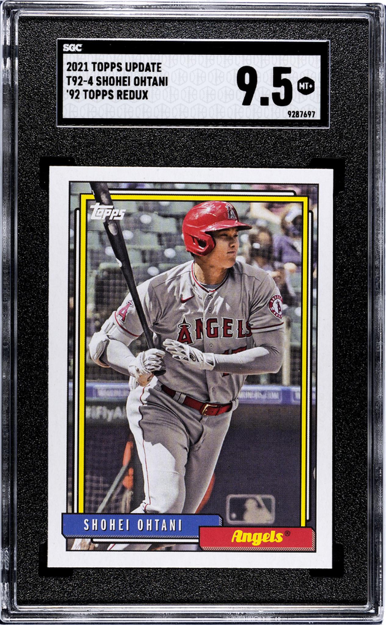 2021 Topps Update #T92-4 Shohei Ohtani '92 Topps Redux SGC 9.5