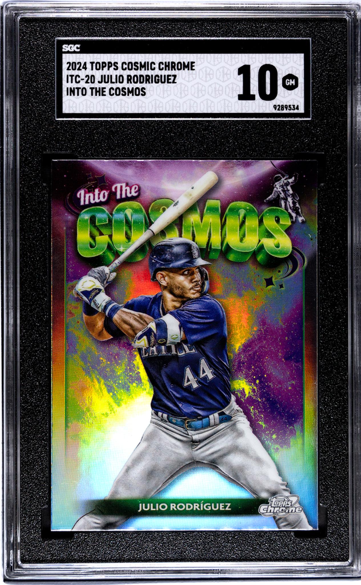 2024 Topps Cosmic Chrome Into the Cosmos Julio Rodriguez #ITC-20 SGC 10