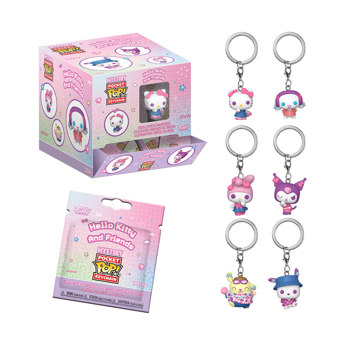 Funko Pop! Keychain Hello Kitty & Friends Y2K Mystery Blind Box ...