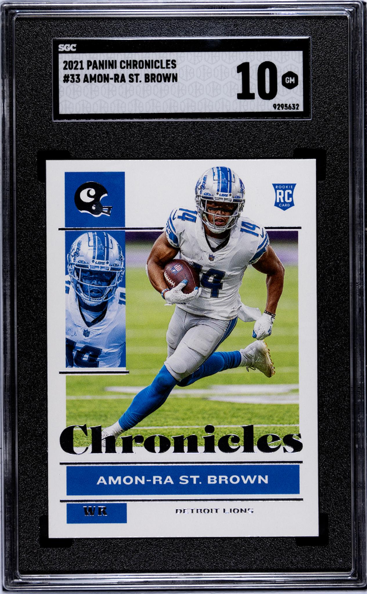 2021 Panini Chronicles #33 Amon-Ra St. Brown SGC 10