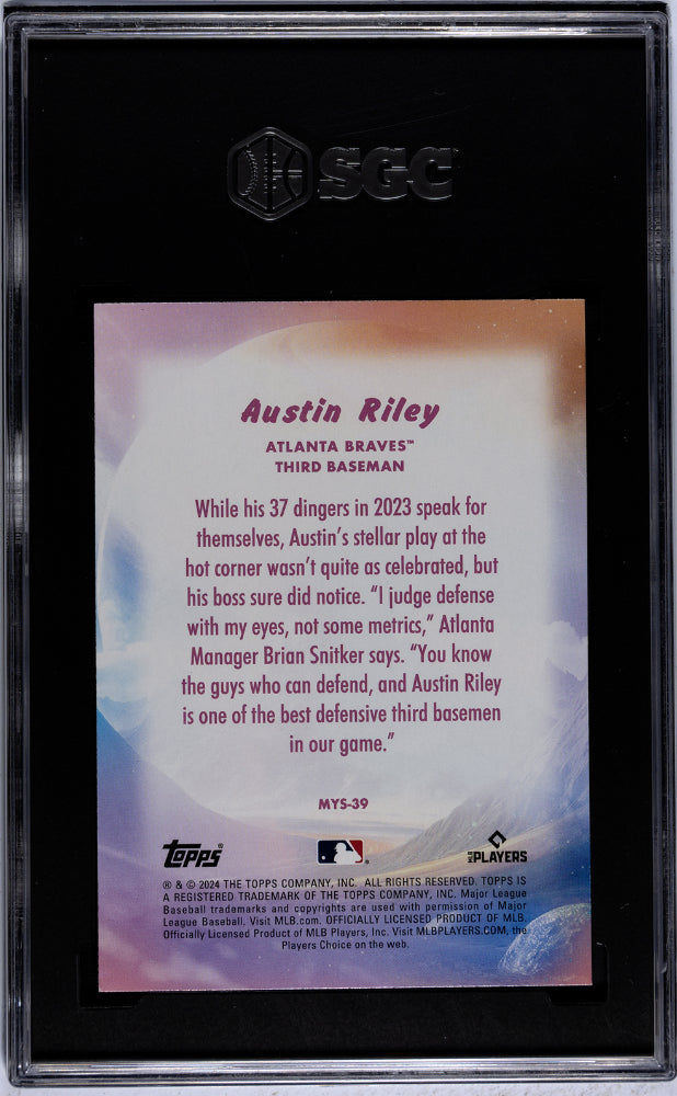 2024 Topps #MYS-39 Austin Riley Mystical SGC 9.5