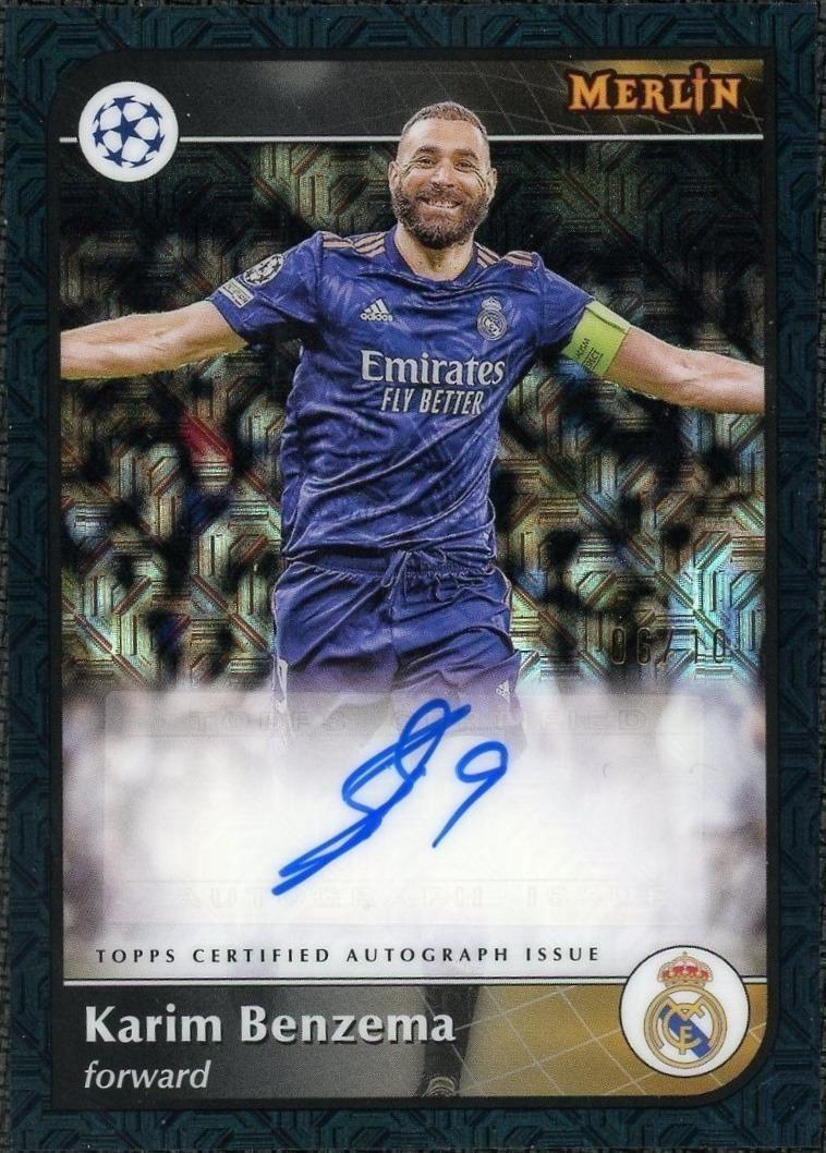 2024 Topps Merlin Karim Benzema #AU-KB Merlin Collections Auto /100