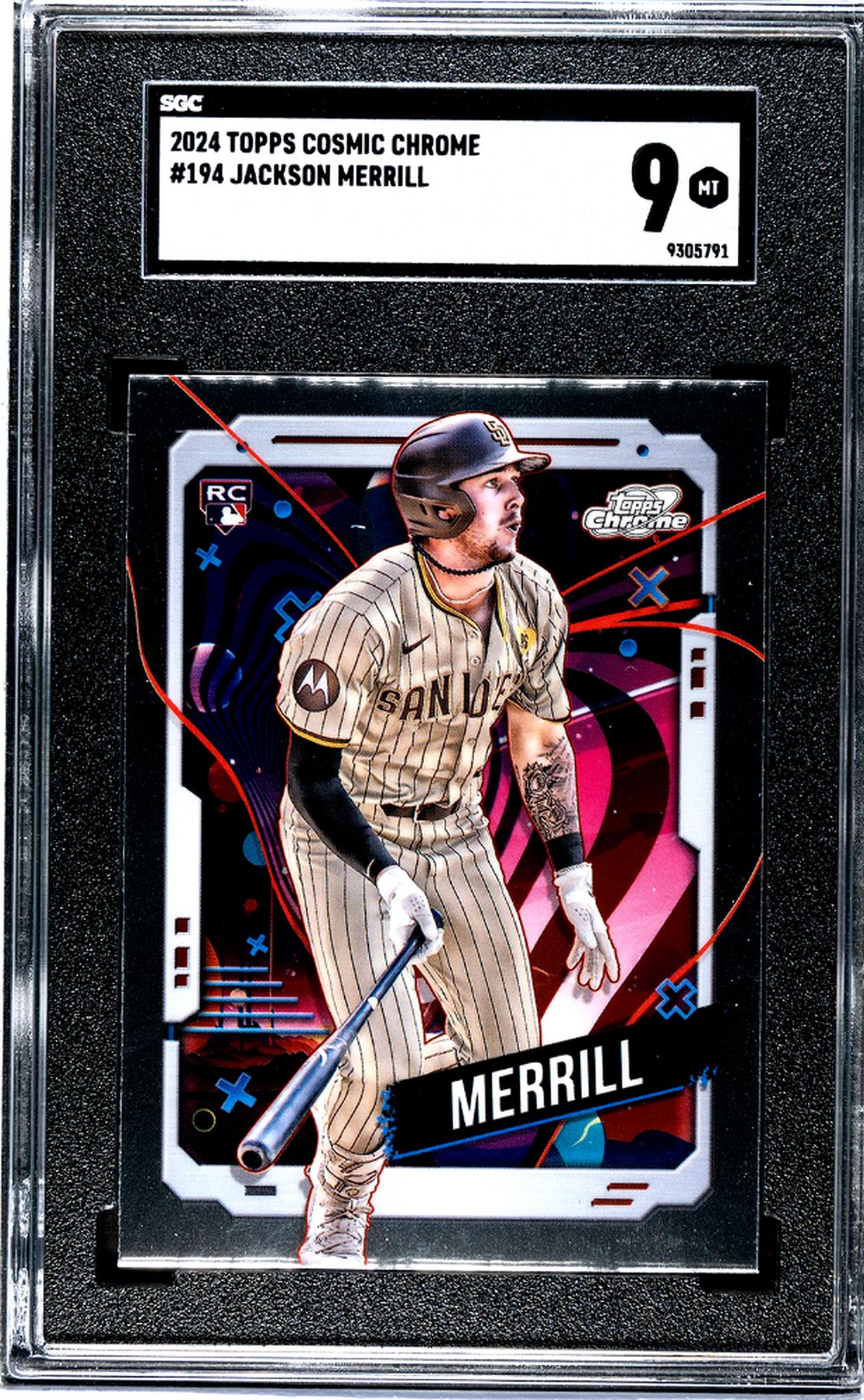 2024 Topps Cosmic Chrome #194 Jackson Merrill SGC 9