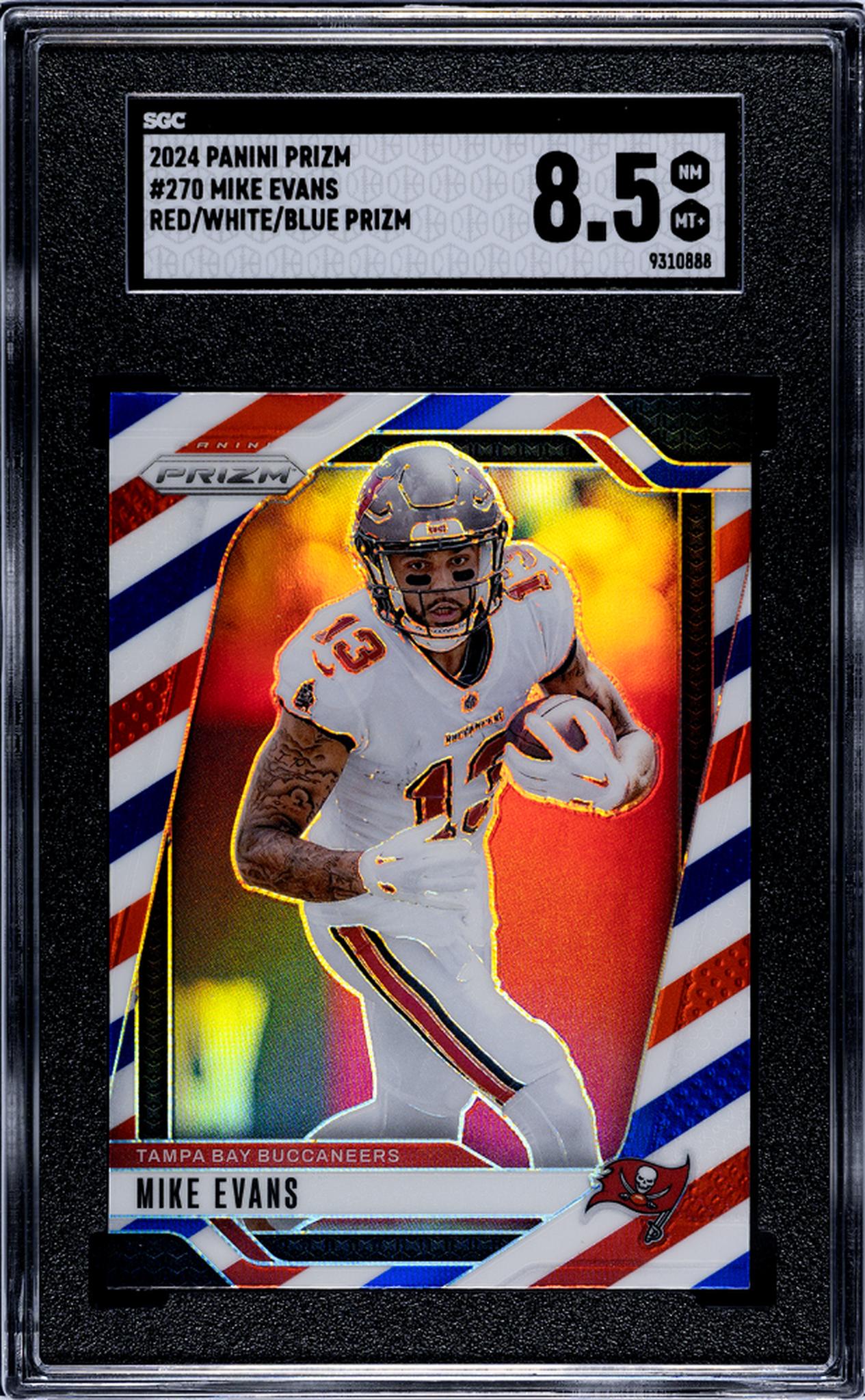 2024 Panini Prizm Red/White/Blue Mike Evans #270 SGC 8.5
