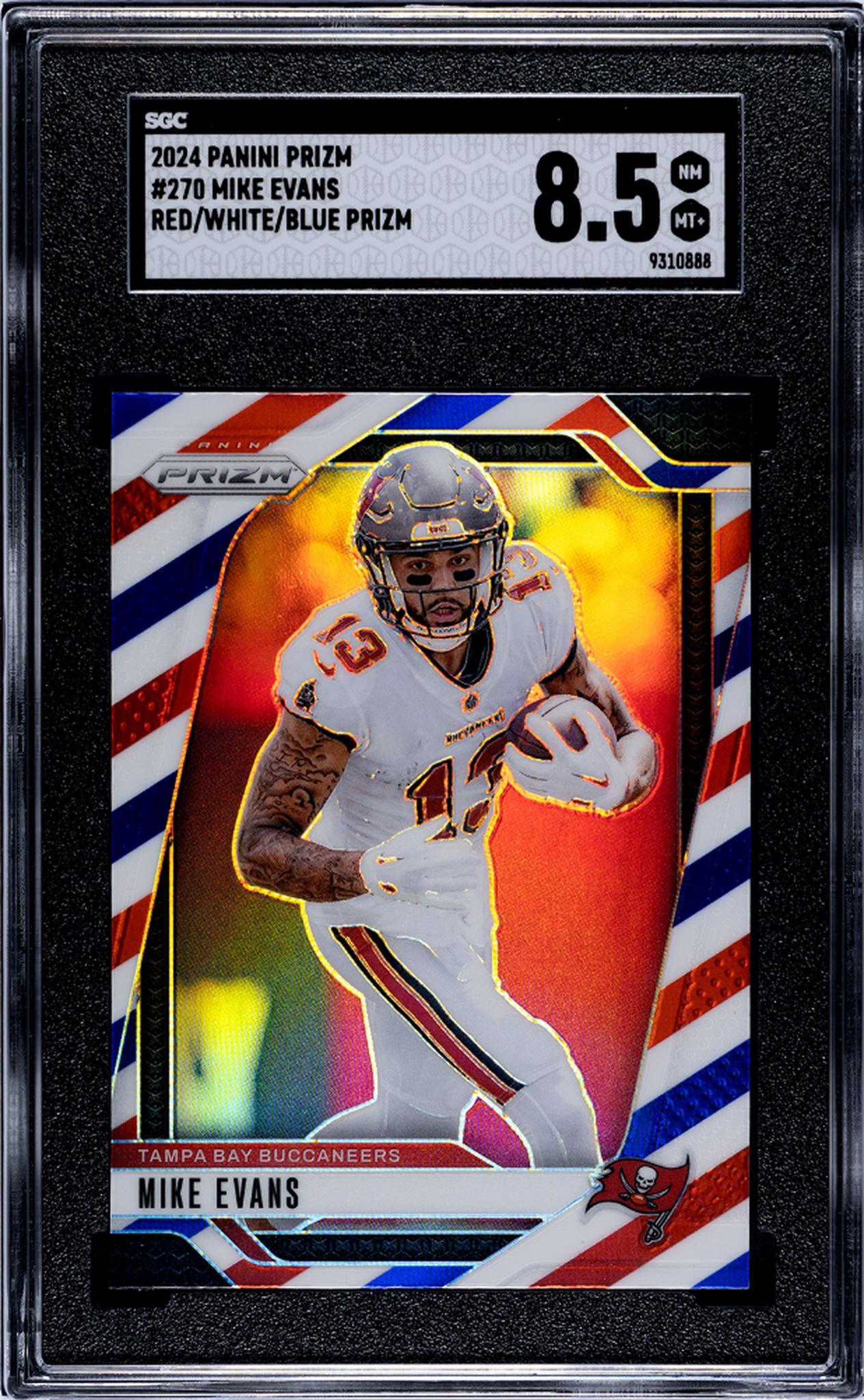 2024 Panini Prizm Red/White/Blue Mike Evans #270 SGC 8.5