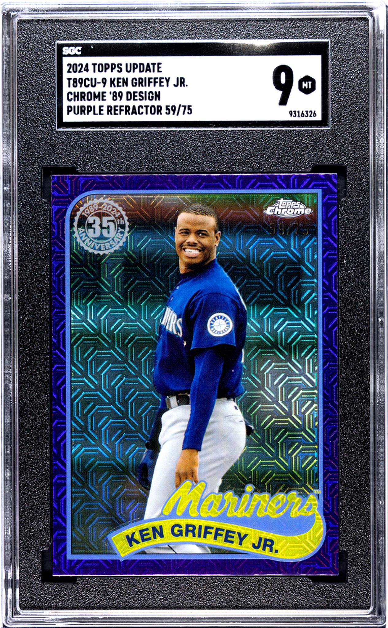 2024 Topps Chrome #T89CU-9 Ken Griffey Jr. /75 SGC 9