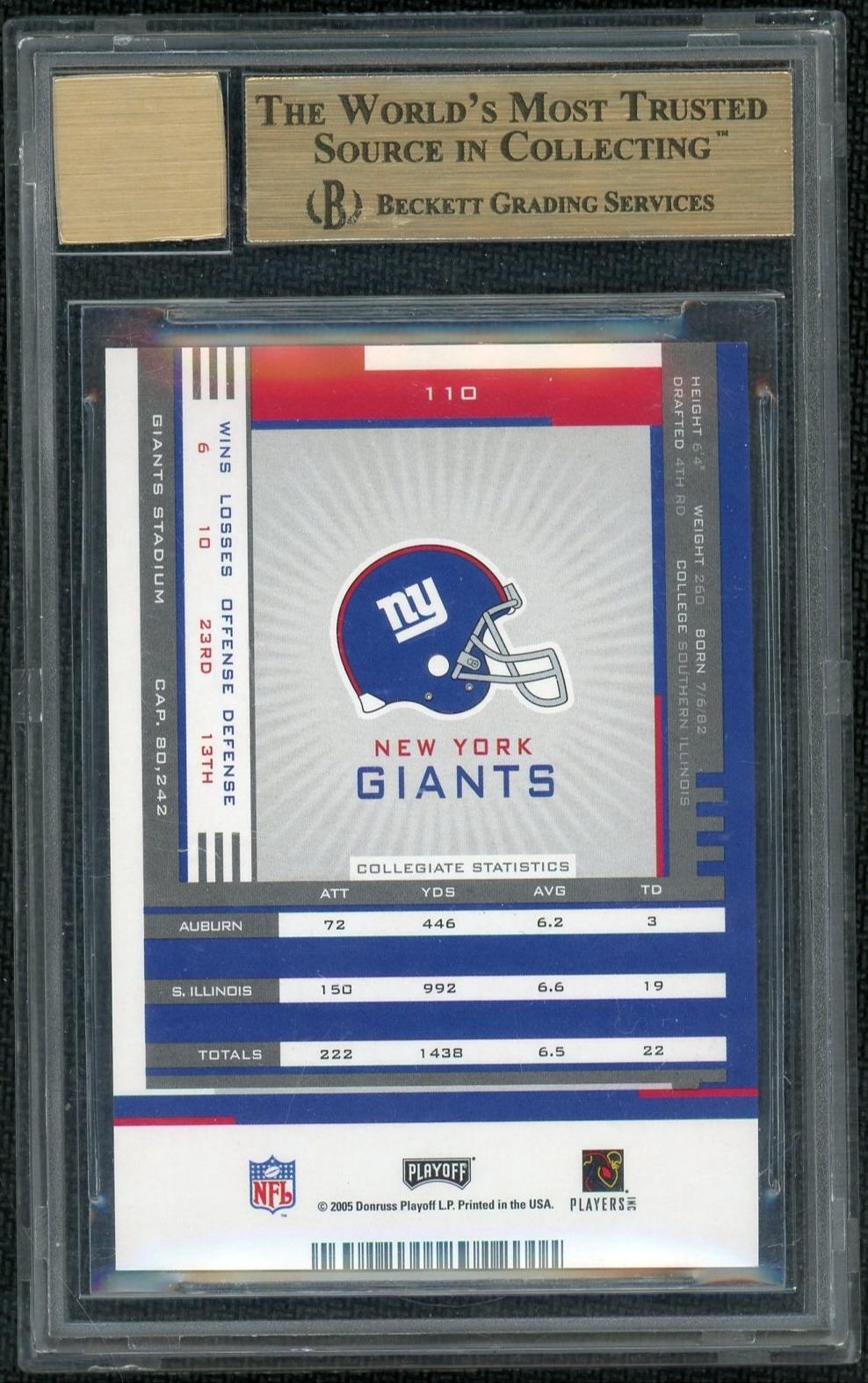 2005 Contenders 110 Brandon Jacobs BGS 9.5