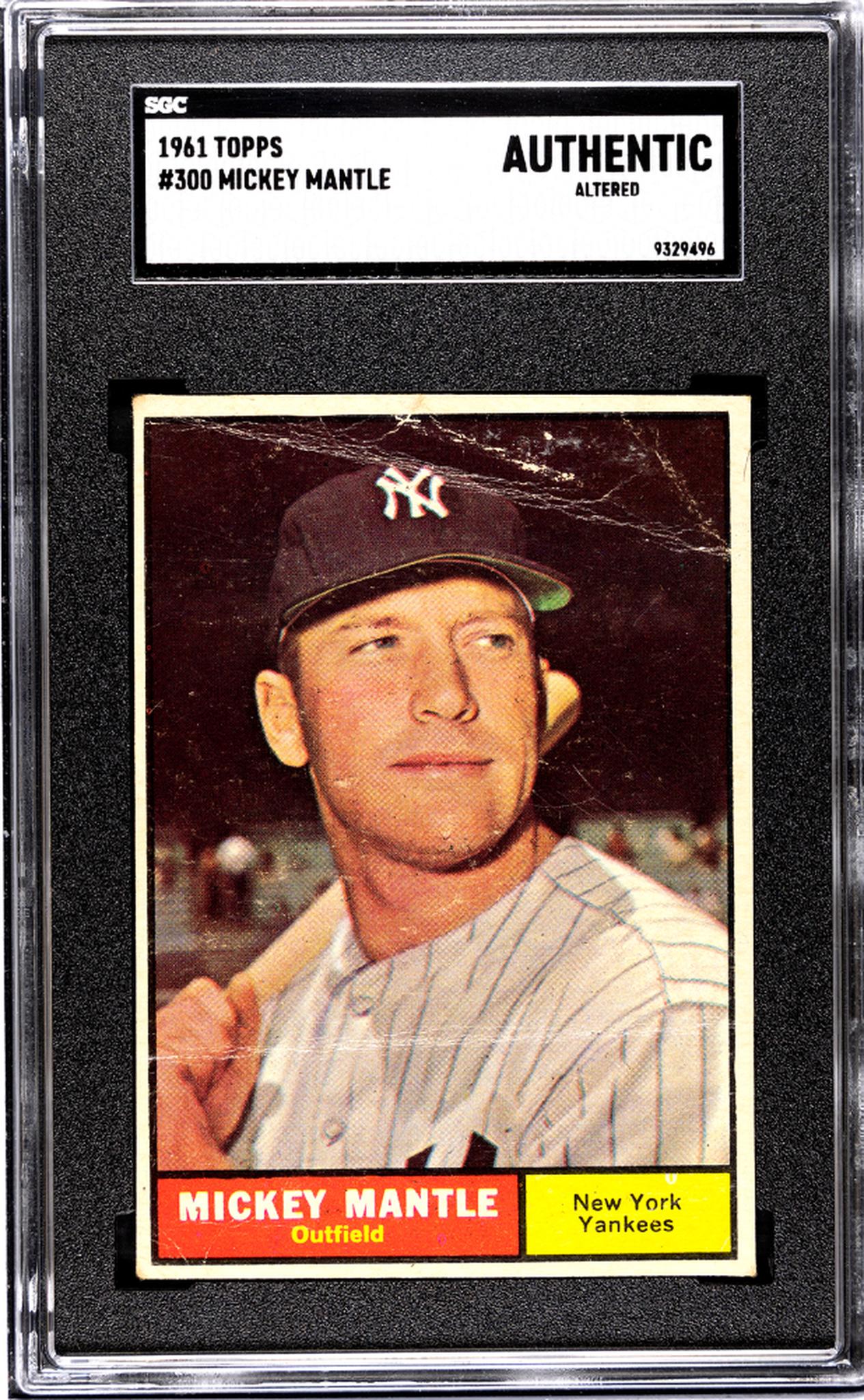 1961 Topps #300 Mickey Mantle SGC