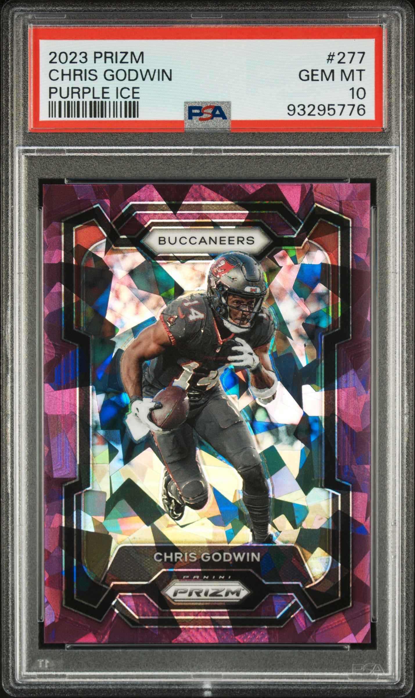 2023 Panini Prizm Purple Ice Chris Godwin #277 /225 PSA 10