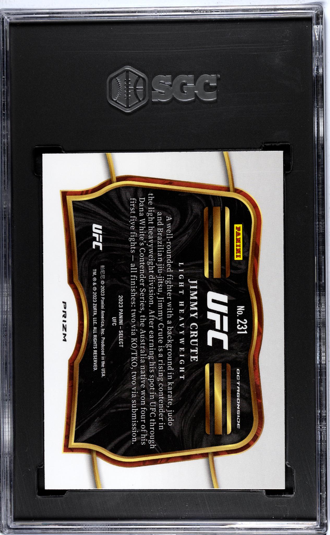 2023 Panini Select Silver Prizm Jimmy Crute #231 SGC 9
