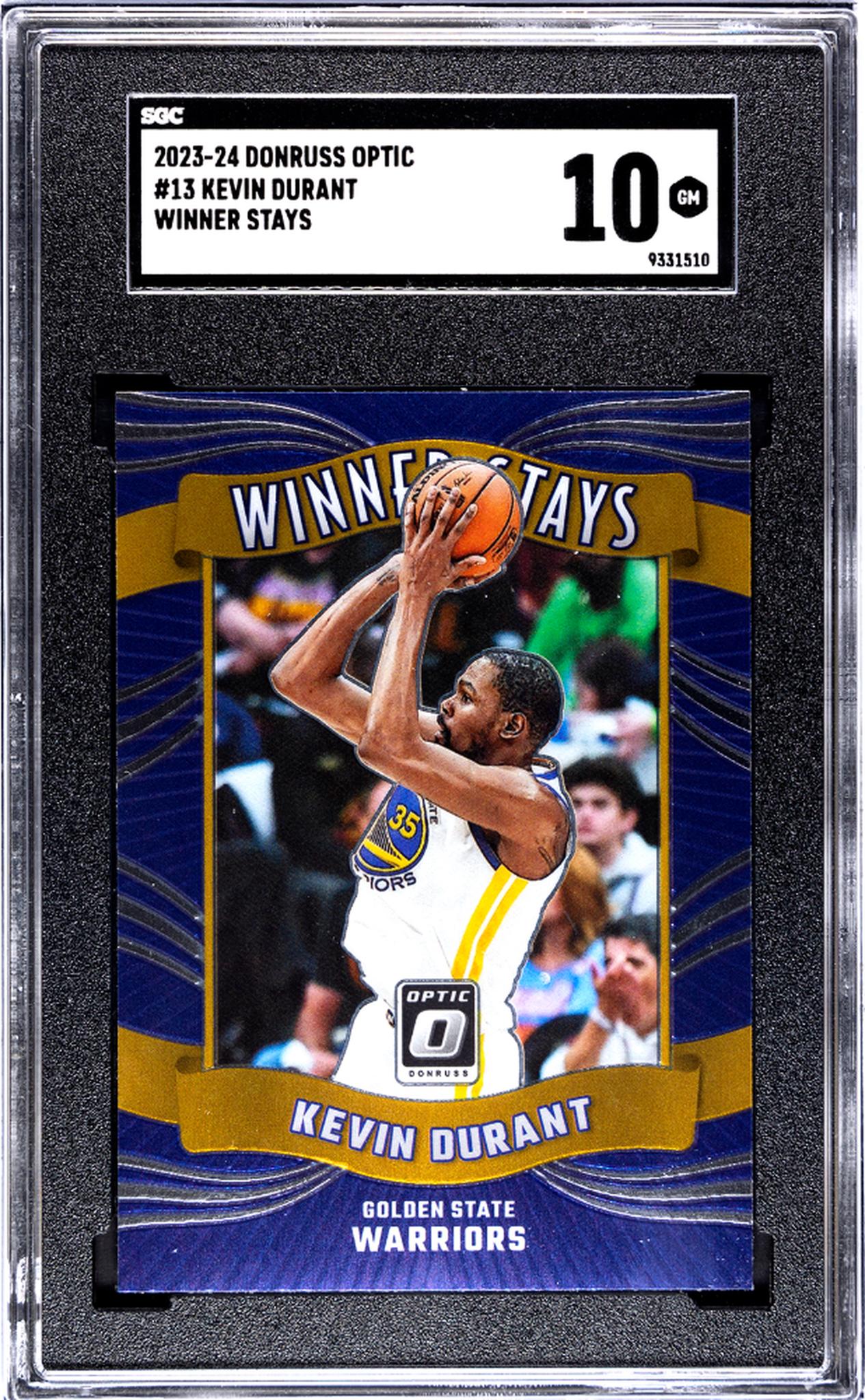 2023 Donruss Optic #13 Kevin Durant Winner Stays SGC 10