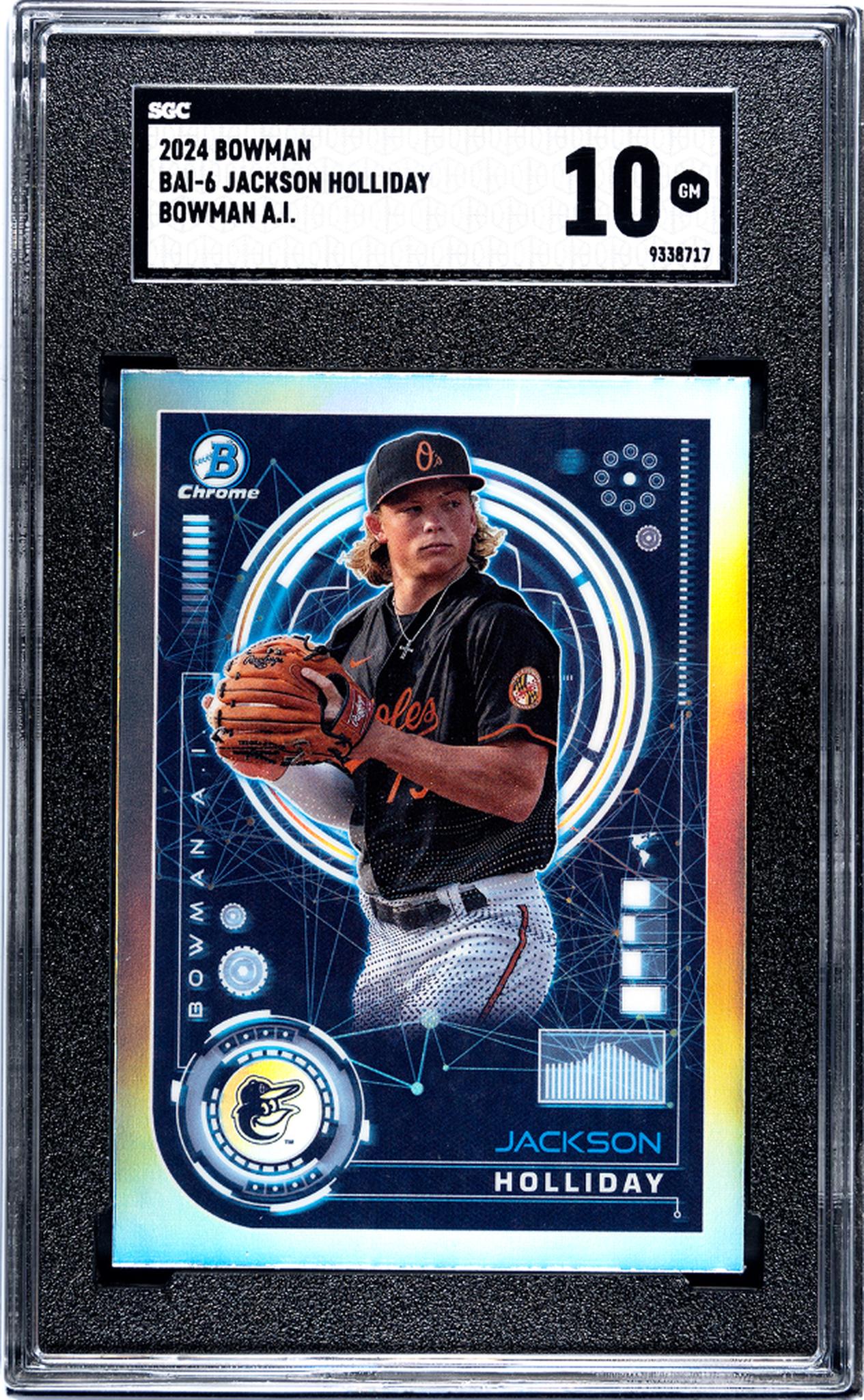 2024 Bowman #BAI-6 Jackson Holliday A.I. SGC 10